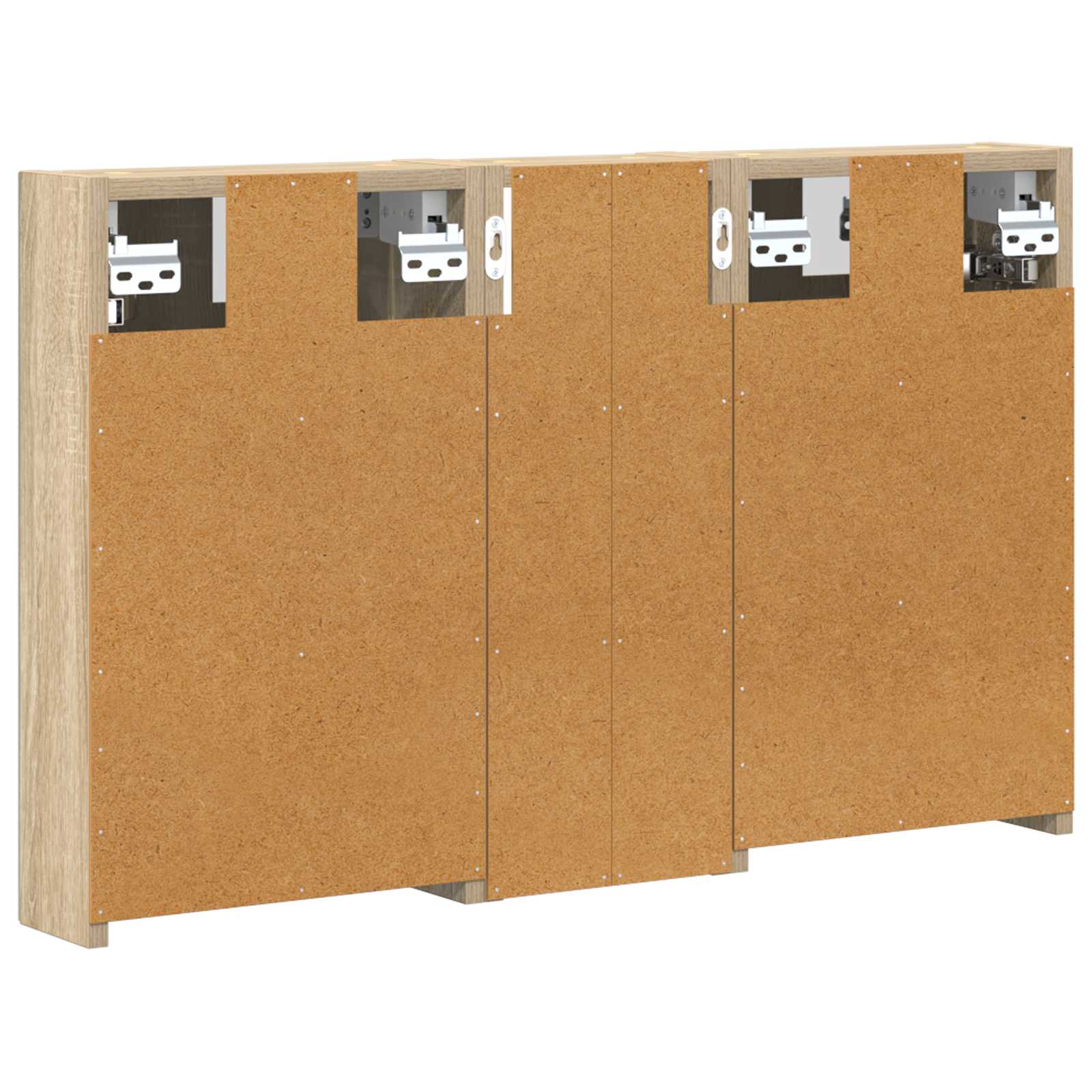 Sada koupelnových skříněk s policí 3 pcs 80 x 10,5 x 50 cm - obrázek 9