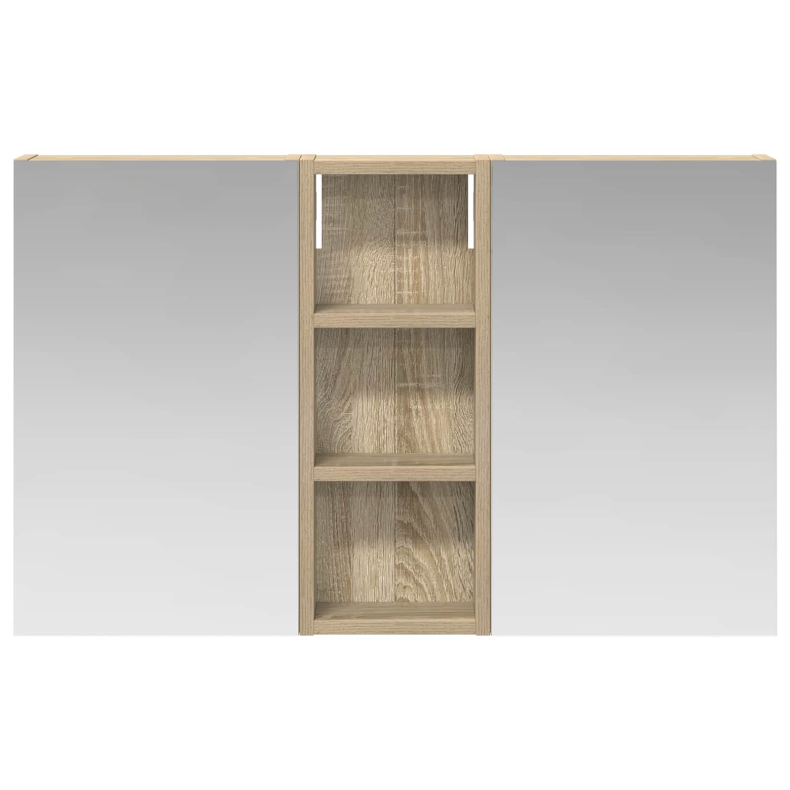 Sada koupelnových skříněk s policí 3 pcs 80 x 10,5 x 50 cm - obrázek 6