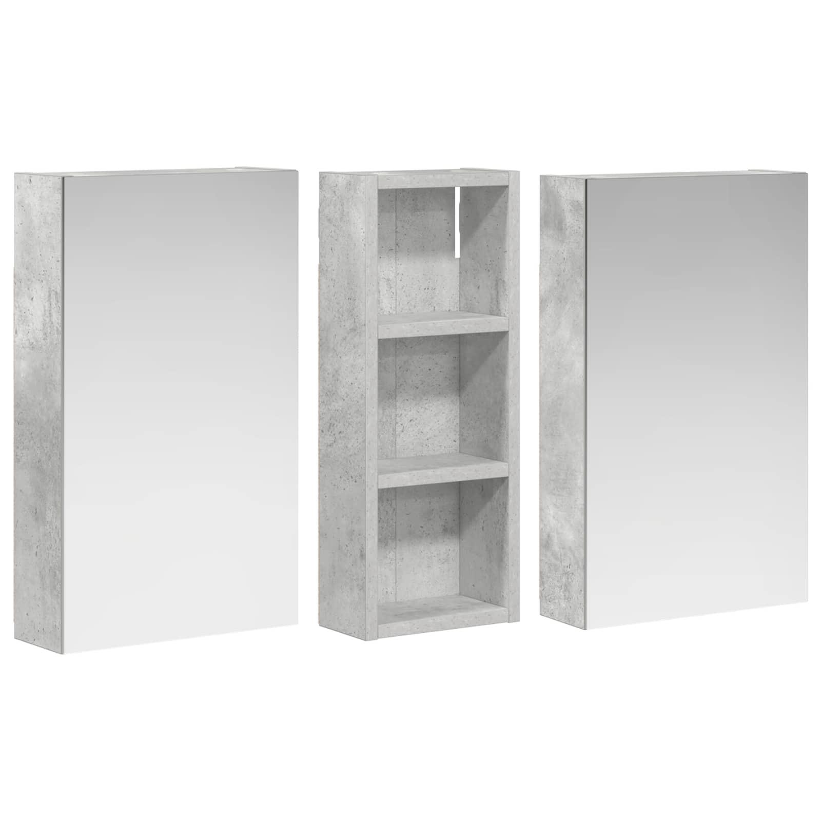 Sada koupelnových skříněk s policí 3 pcs 80 x 10,5 x 50 cm - obrázek 5