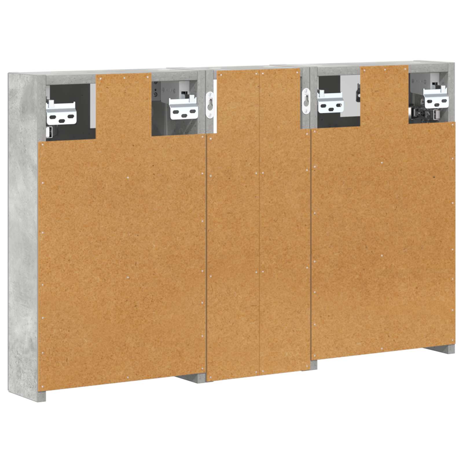 Sada koupelnových skříněk s policí 3 pcs 80 x 10,5 x 50 cm - obrázek 9