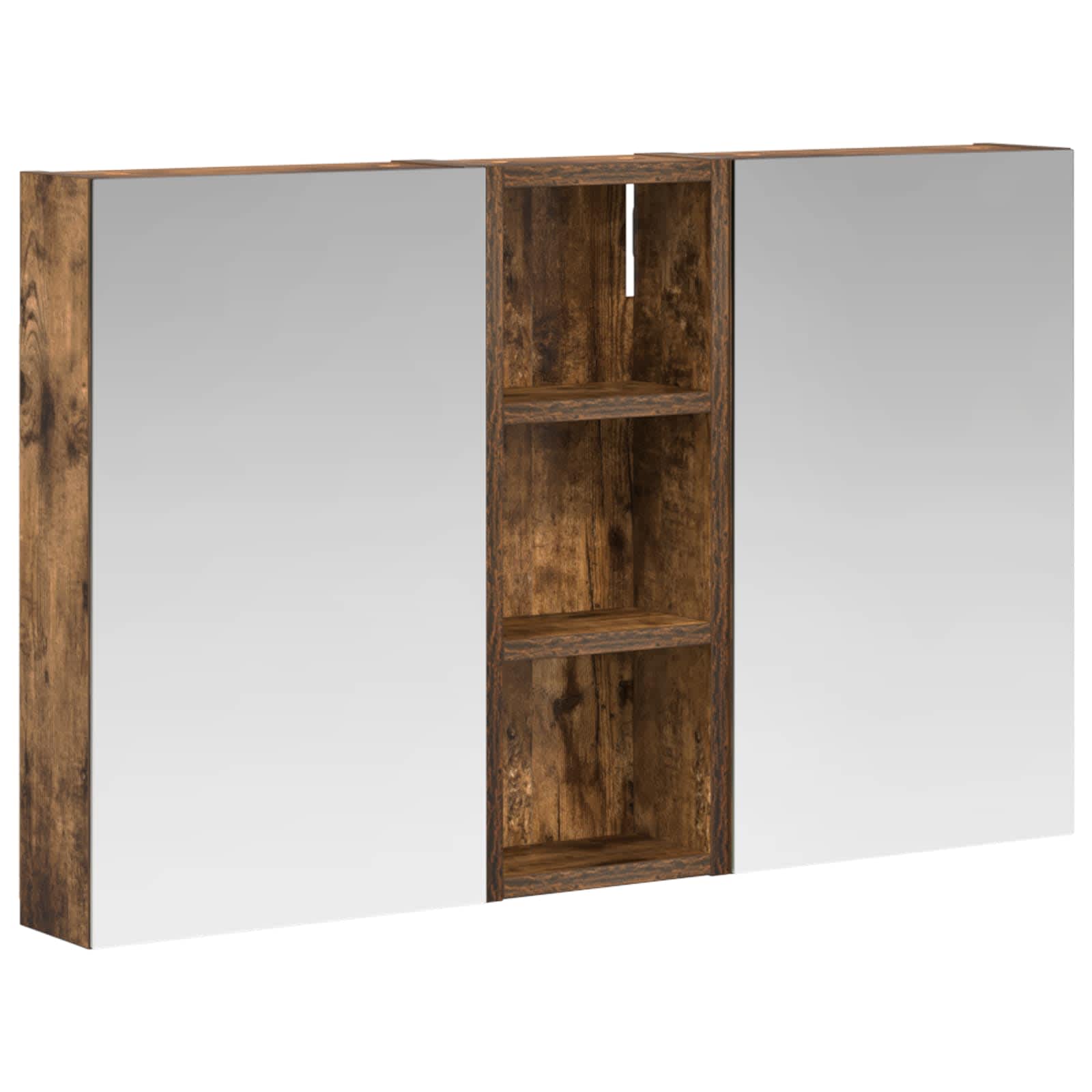 Sada koupelnových skříněk s policí 3 pcs 80 x 10,5 x 50 cm - obrázek 2