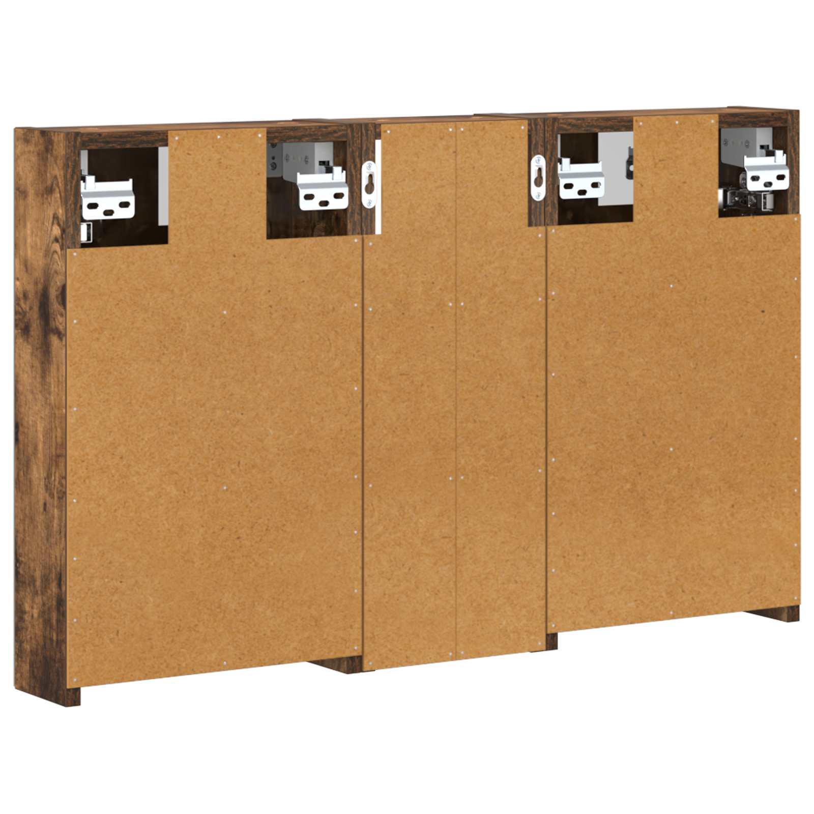 Sada koupelnových skříněk s policí 3 pcs 80 x 10,5 x 50 cm - obrázek 9