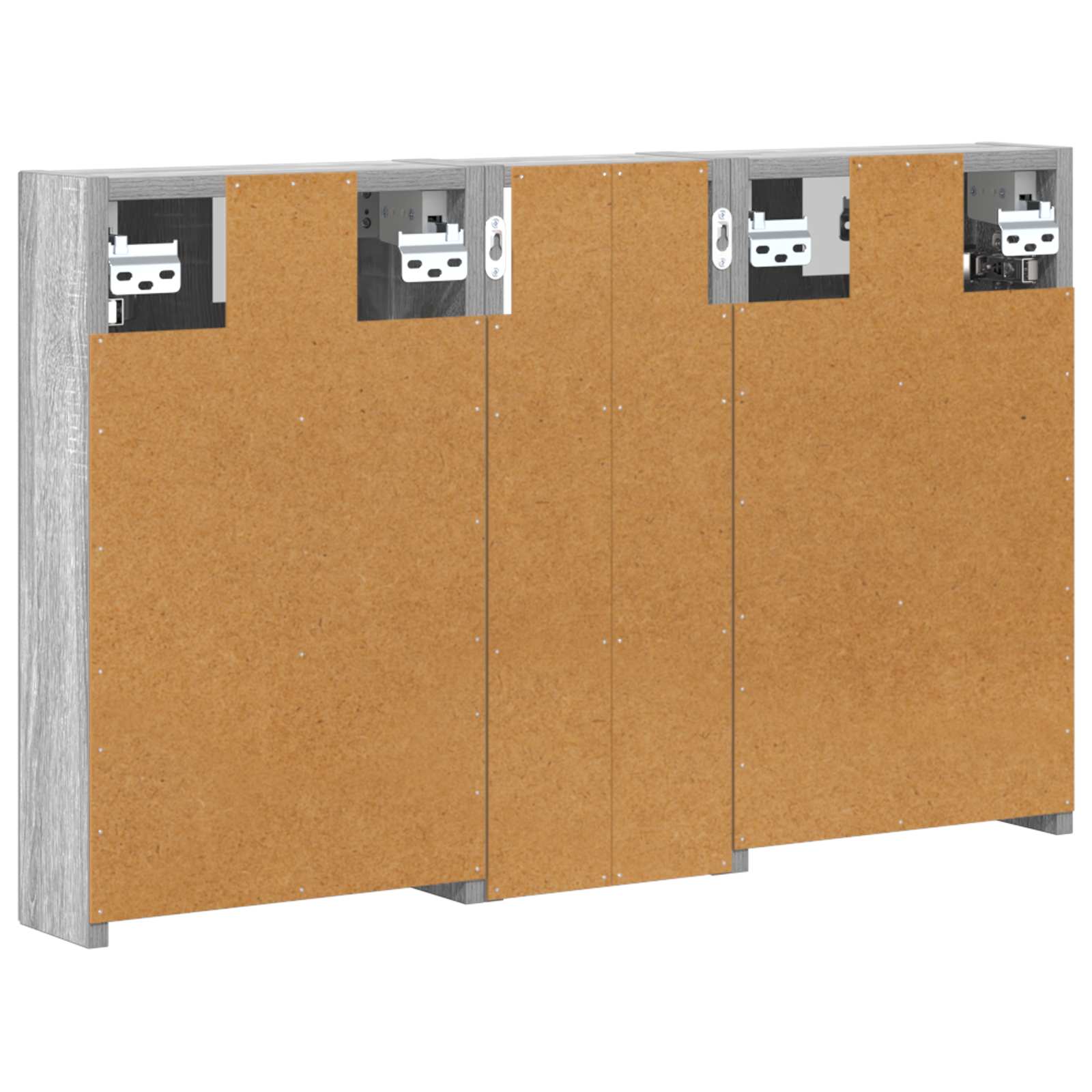 Sada koupelnových skříněk s policí 3 pcs 80 x 10,5 x 50 cm - obrázek 9