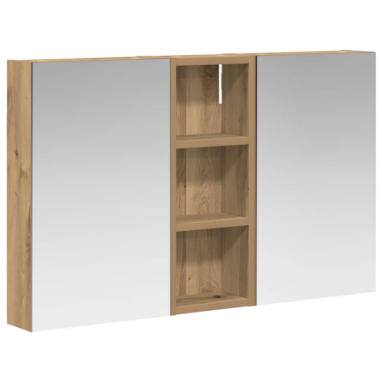 Sada koupelnových skříněk s policí 3 pcs 80 x 10,5 x 50 cm - obrázek 2