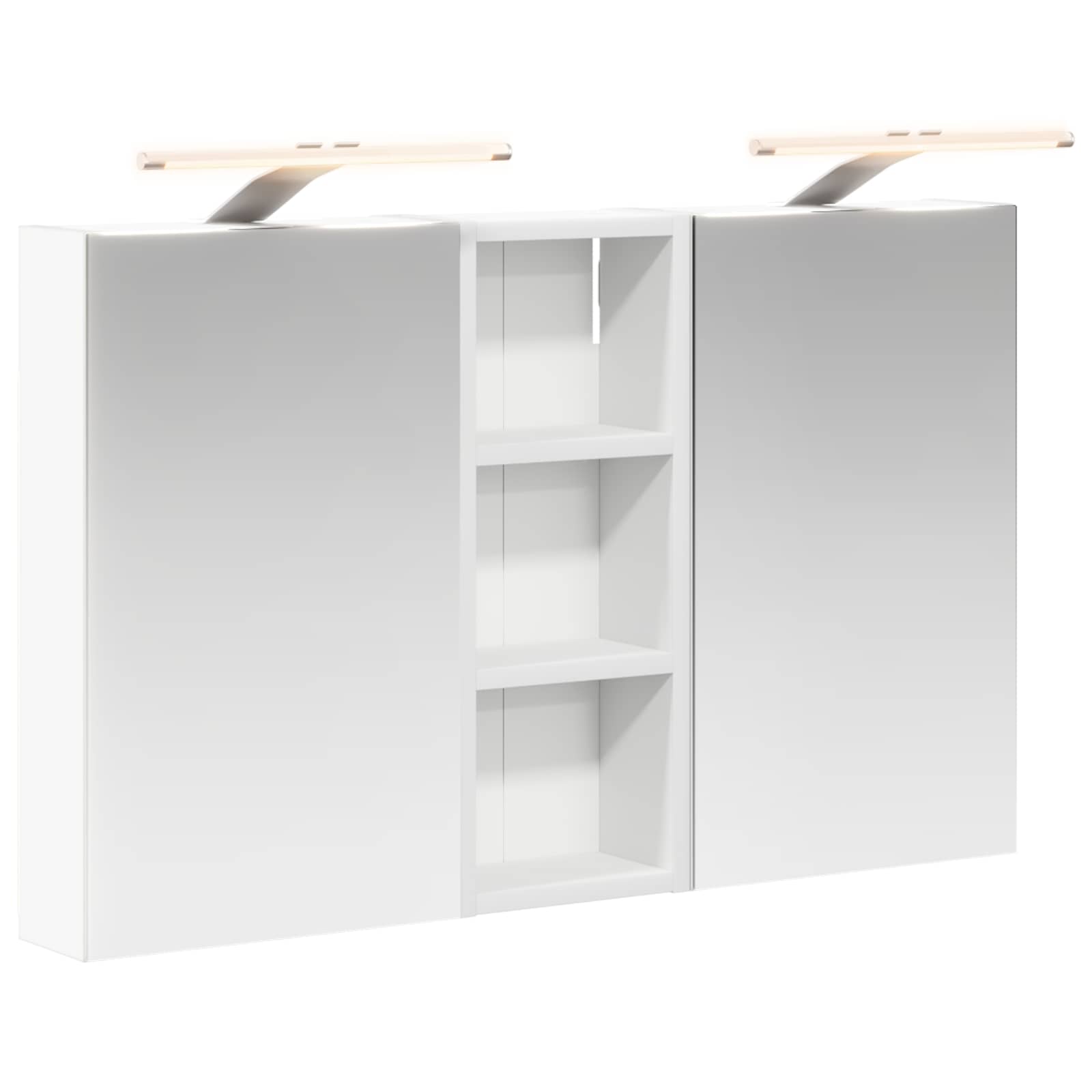 Sada koupelnových skříněk s policí 3 pcs 80 x 10,5 x 50 cm - obrázek 2