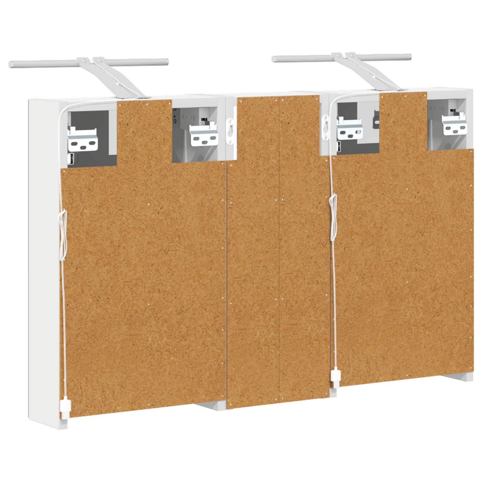 Sada koupelnových skříněk s policí 3 pcs 80 x 10,5 x 50 cm - obrázek 9