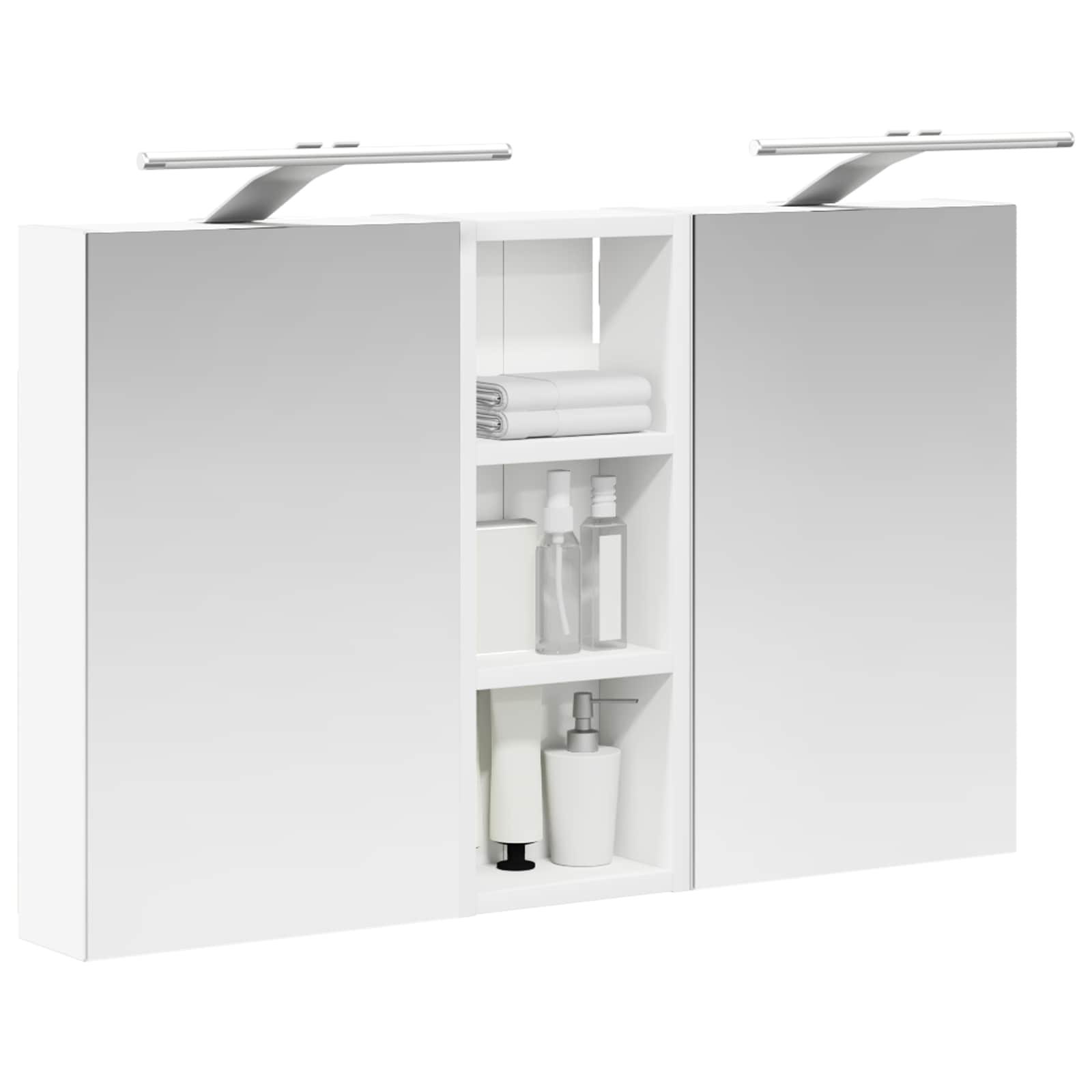 Sada koupelnových skříněk s policí 3 pcs 80 x 10,5 x 50 cm - obrázek 3