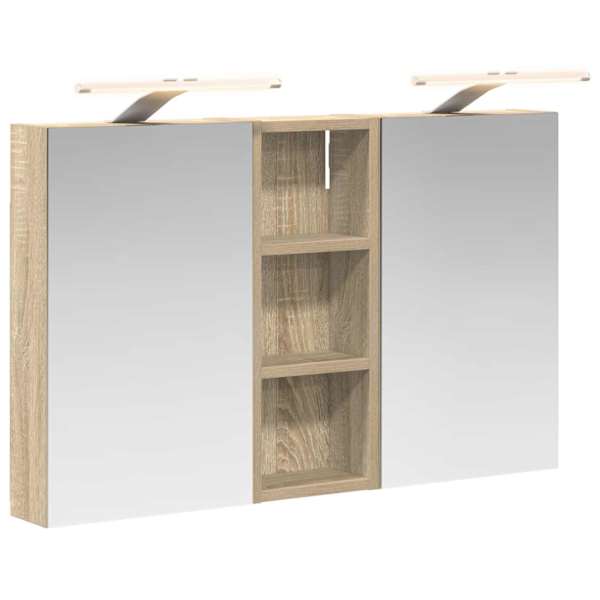vidaXL Vannitoa kapikomplekt 3 tk 80 x 10,5 x 50 cm Tehispuit