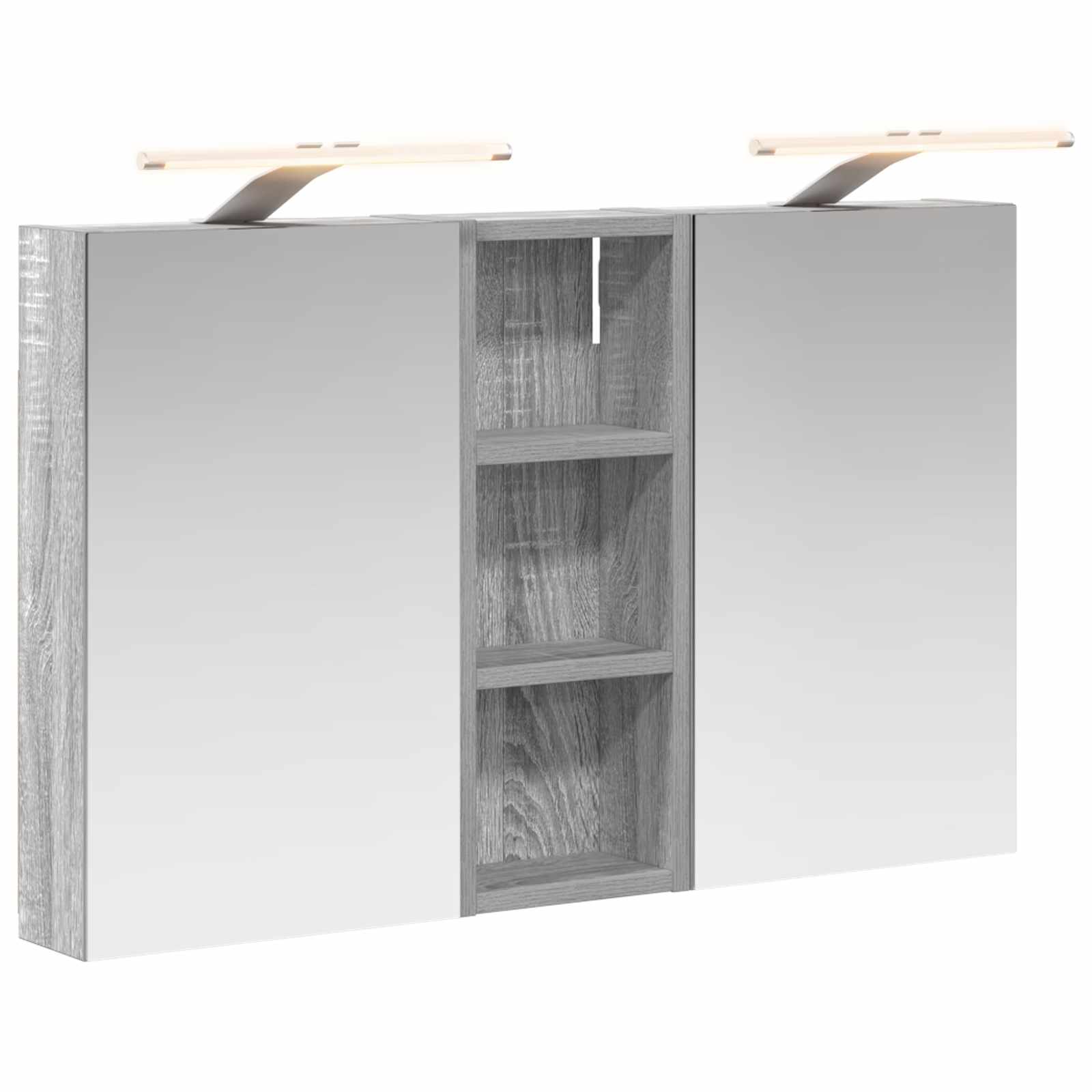 Sada koupelnových skříněk s policí 3 pcs 80 x 10,5 x 50 cm - obrázek 2
