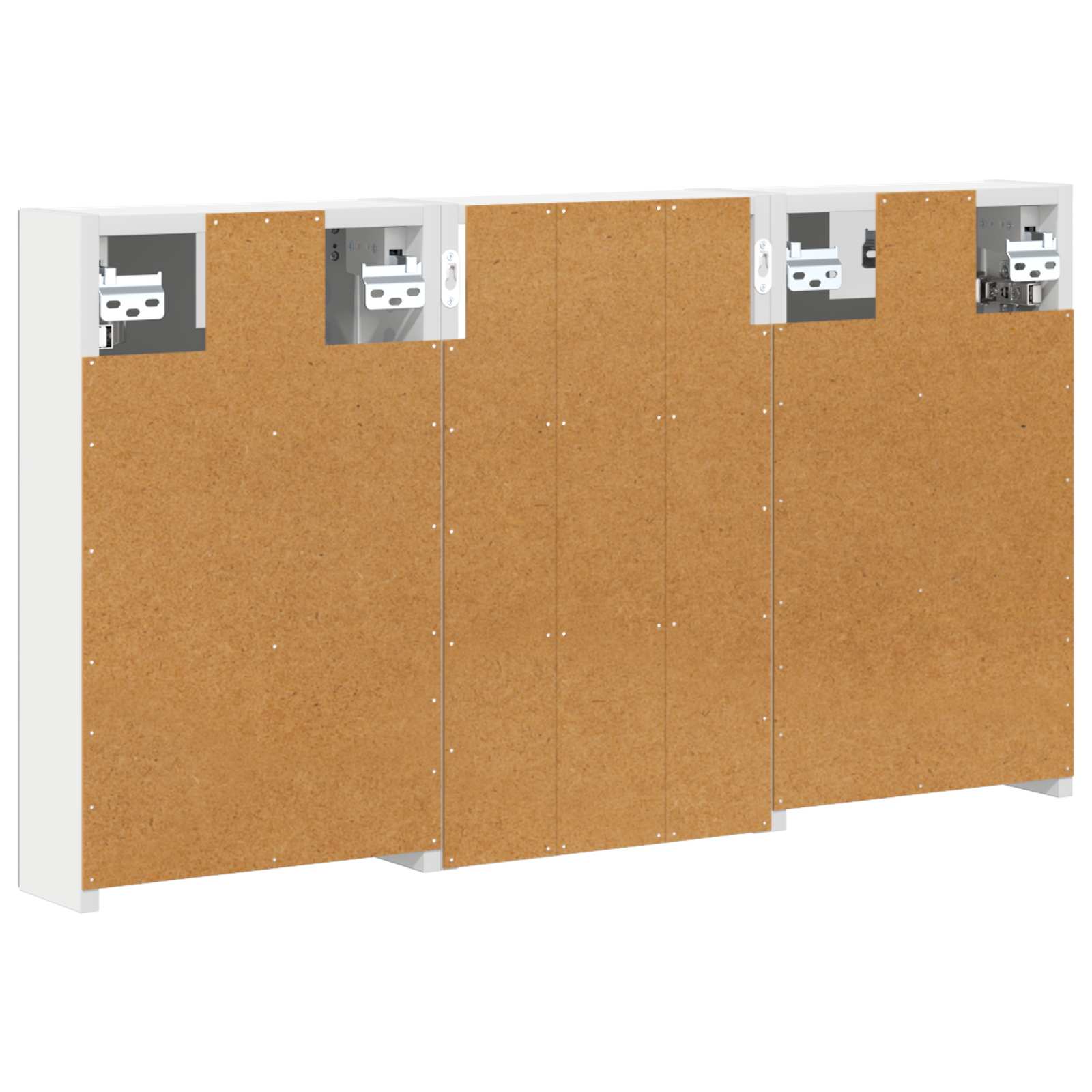 Sada koupelnových skříněk s policí 3 pcs 90 x 10,5 x 50 cm - obrázek 8