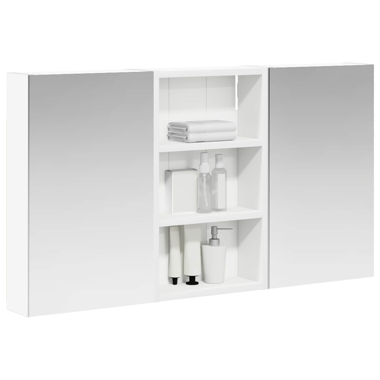 Sada koupelnových skříněk s policí 3 pcs 90 x 10,5 x 50 cm - obrázek 3