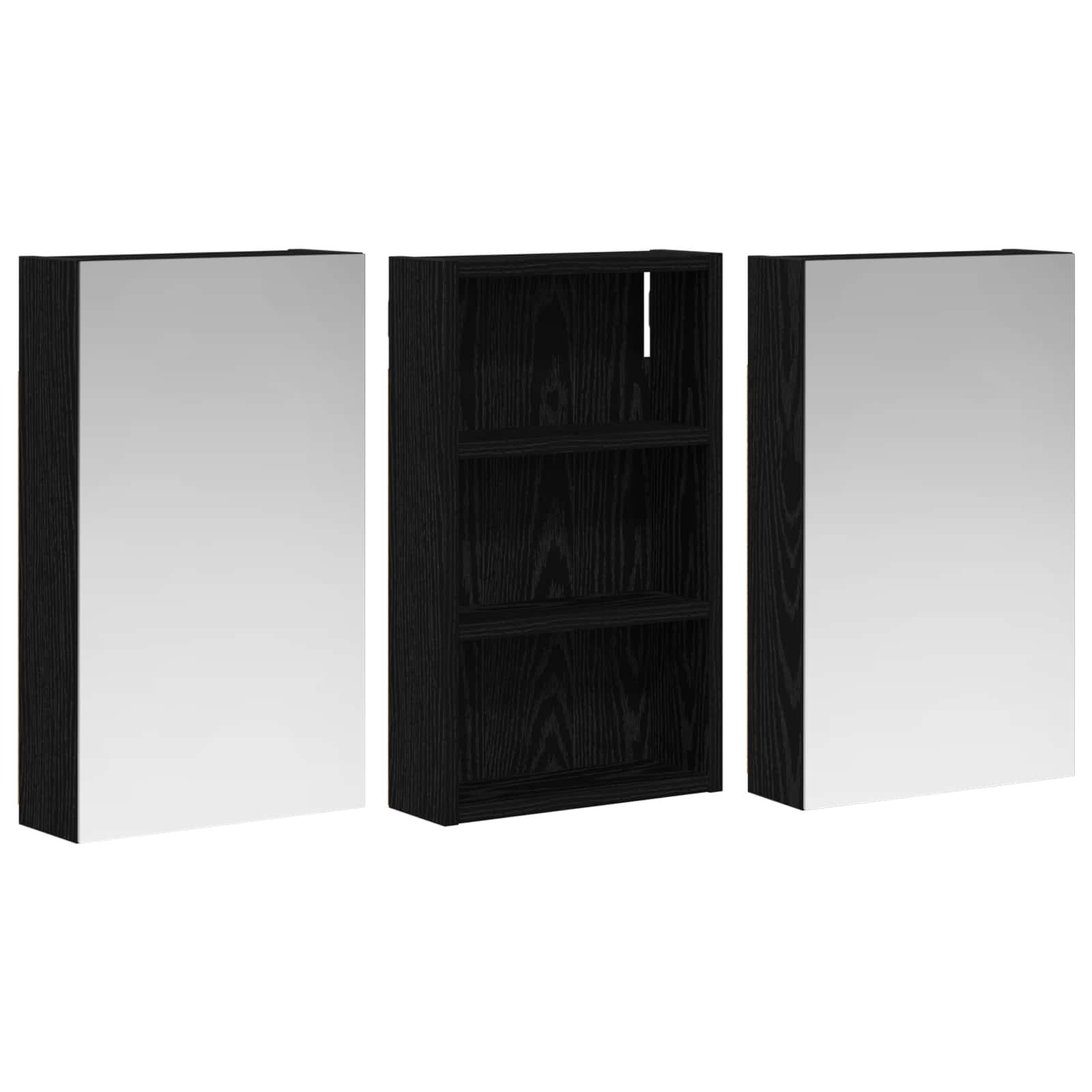 Sada koupelnových skříněk s policí 3 pcs 90 x 10,5 x 50 cm - obrázek 4