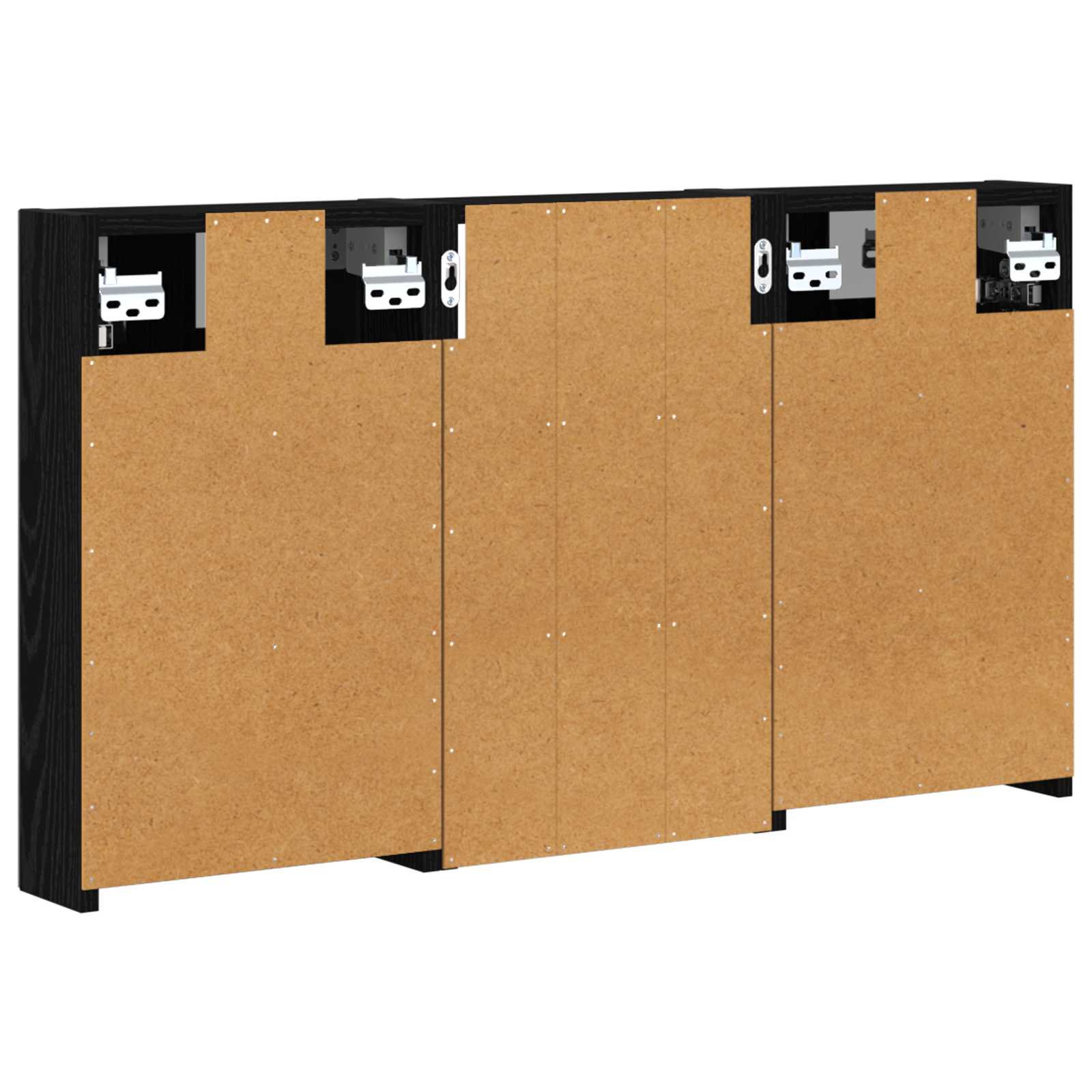 Sada koupelnových skříněk s policí 3 pcs 90 x 10,5 x 50 cm - obrázek 8
