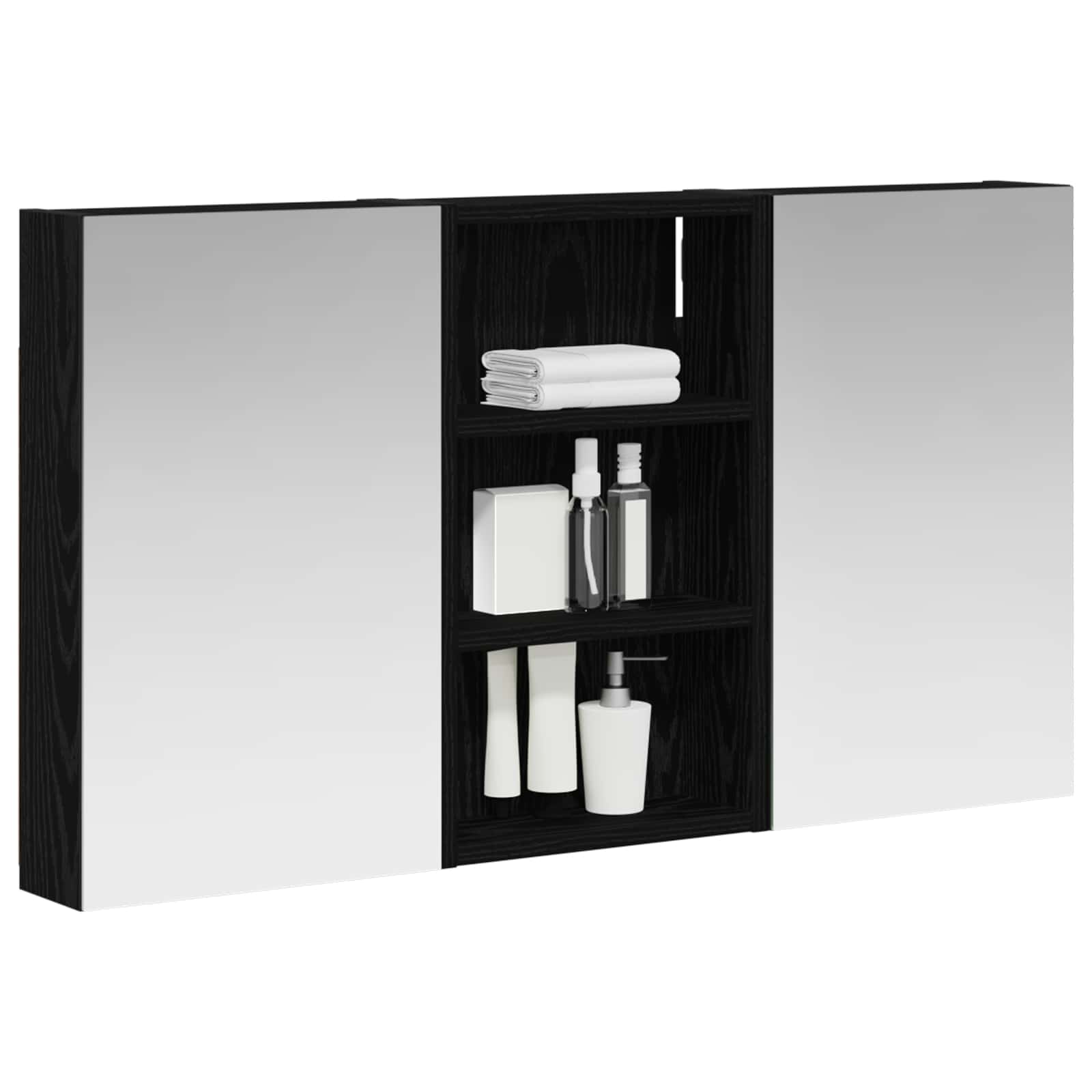 Sada koupelnových skříněk s policí 3 pcs 90 x 10,5 x 50 cm - obrázek 3