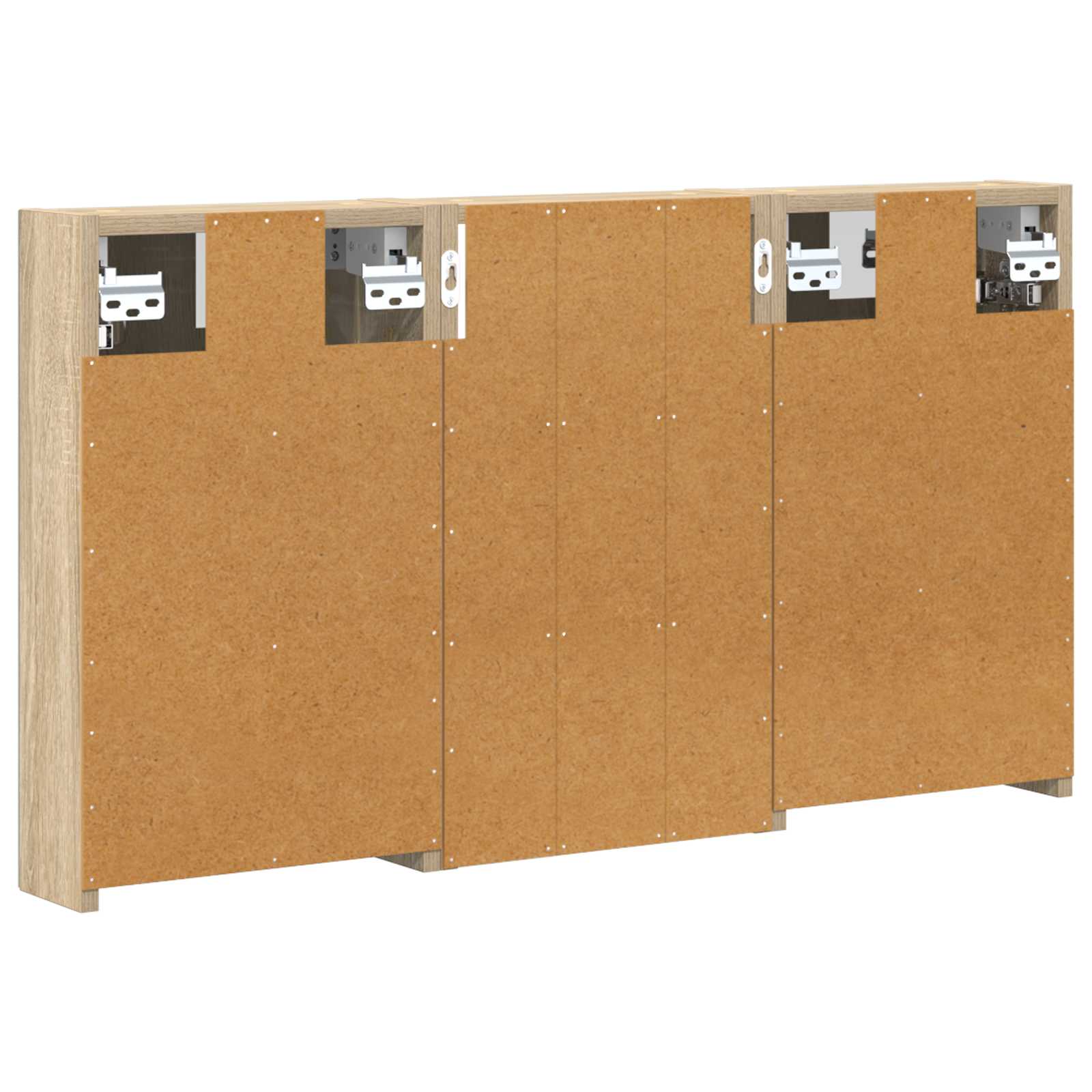 Sada koupelnových skříněk s policí 3 pcs 90 x 10,5 x 50 cm - obrázek 8