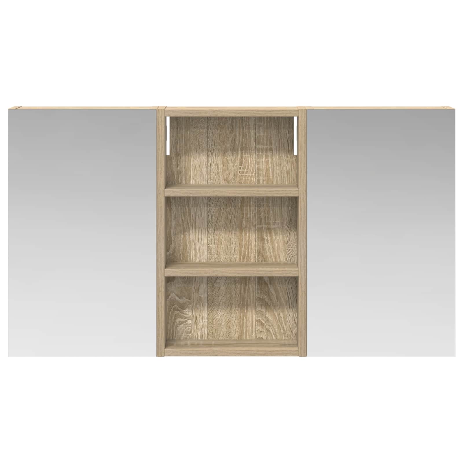 Sada koupelnových skříněk s policí 3 pcs 90 x 10,5 x 50 cm - obrázek 5