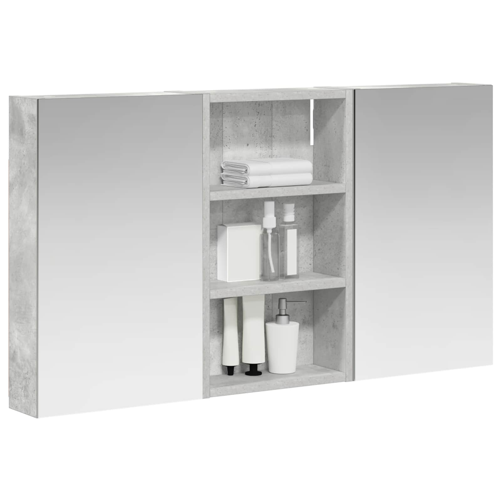 Комплект шкафове за баня 3 бр. 90 x 10,5 x 50 см — изображение 3