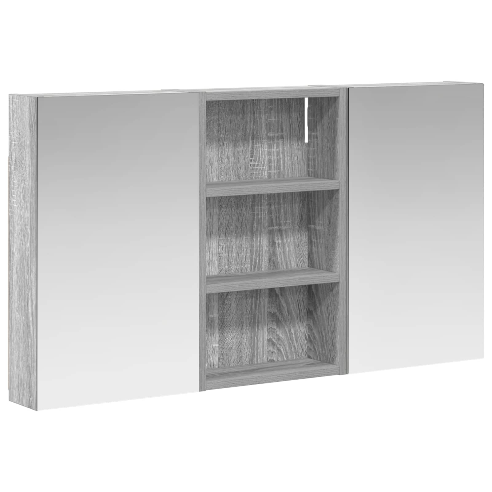 Комплект шкафове за баня 3 бр. 90 x 10,5 x 50 см — изображение 2