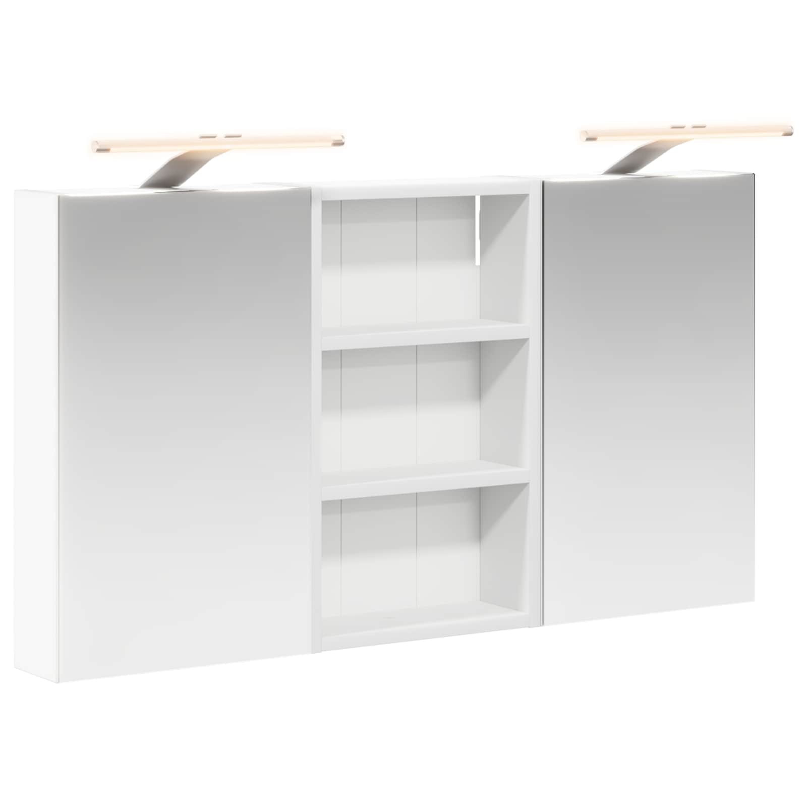 Sada koupelnových skříněk s policí 3 pcs 90 x 10,5 x 50 cm - obrázek 2