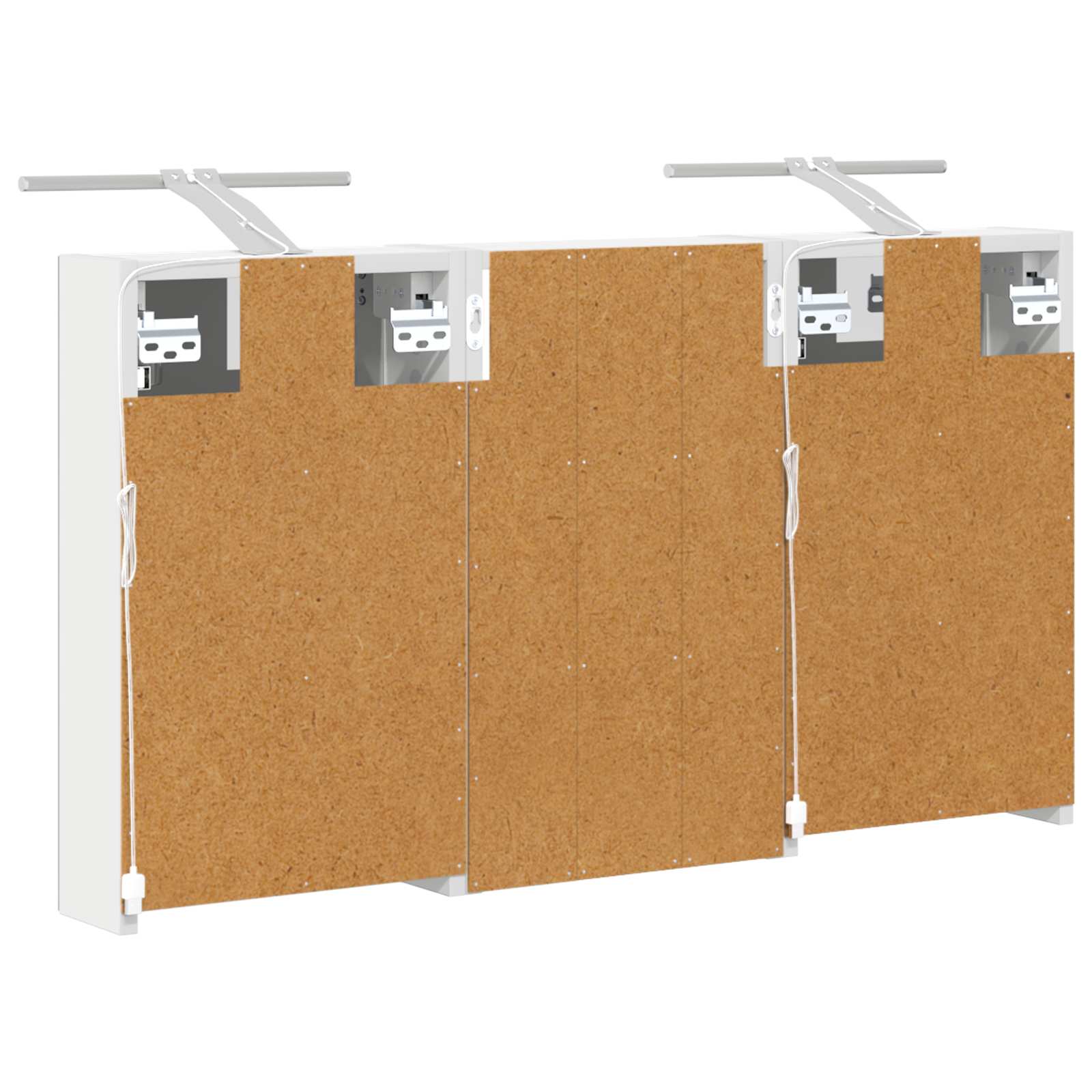 Sada koupelnových skříněk s policí 3 pcs 90 x 10,5 x 50 cm - obrázek 9
