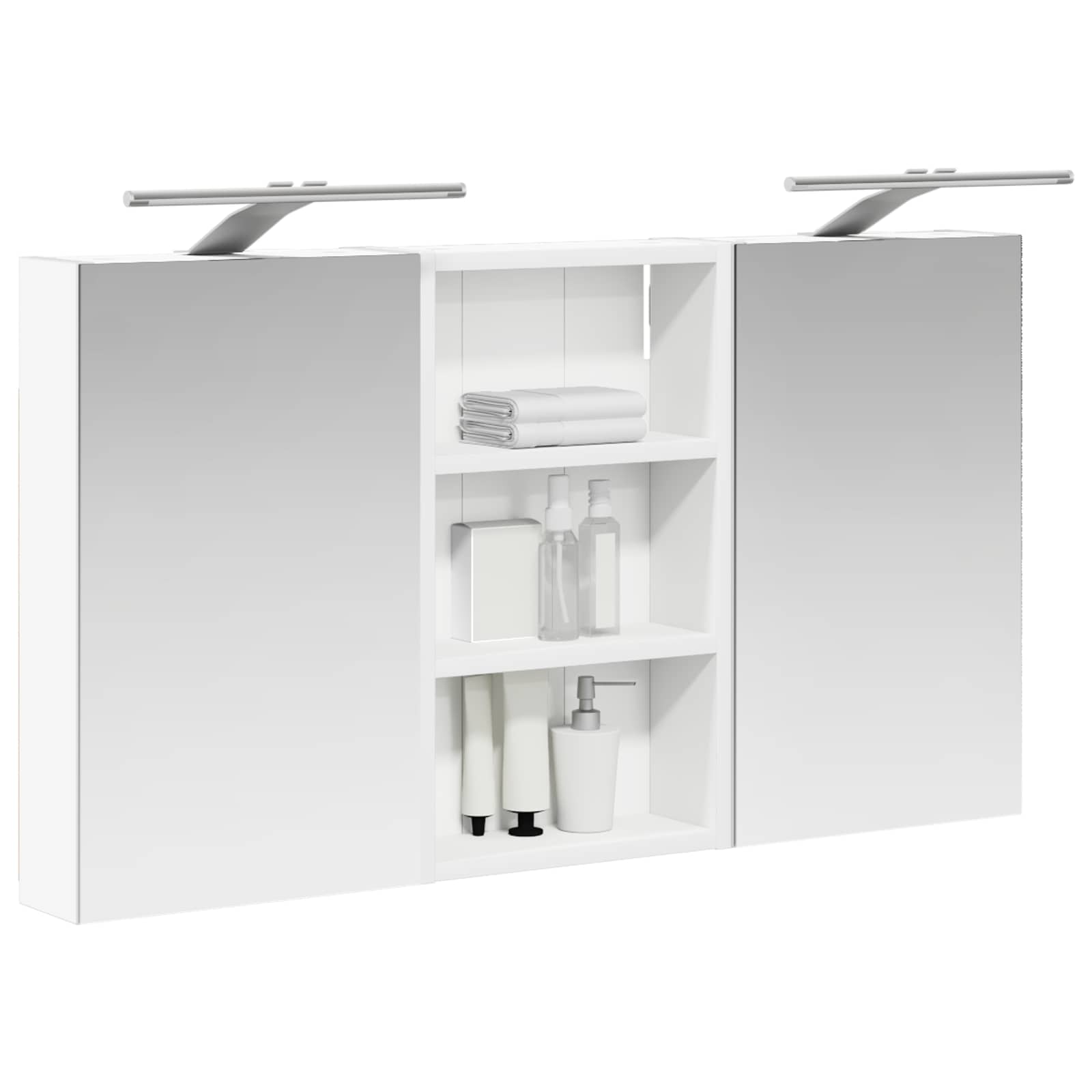 Sada koupelnových skříněk s policí 3 pcs 90 x 10,5 x 50 cm - obrázek 3