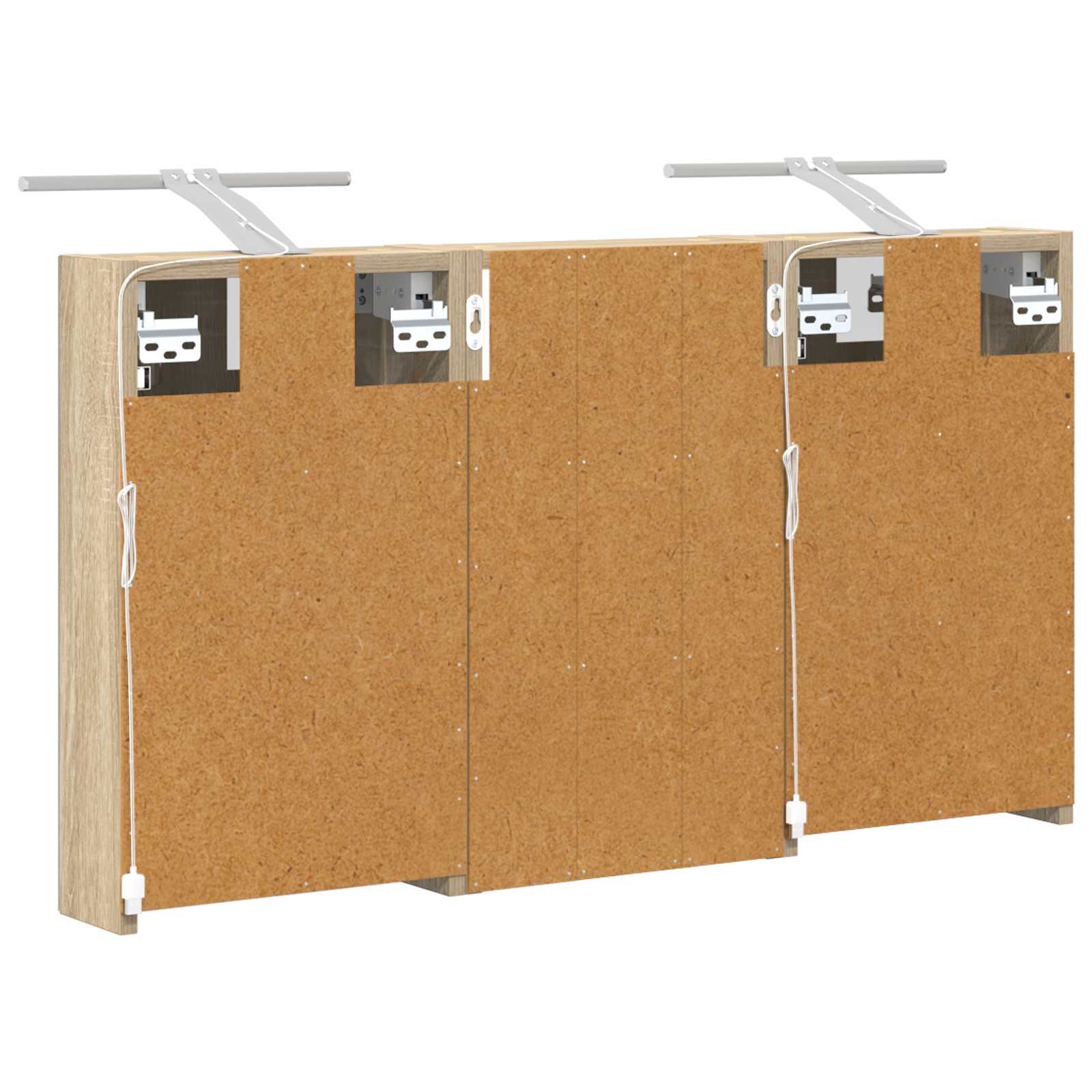 Sada koupelnových skříněk s policí 3 pcs 90 x 10,5 x 50 cm - obrázek 9