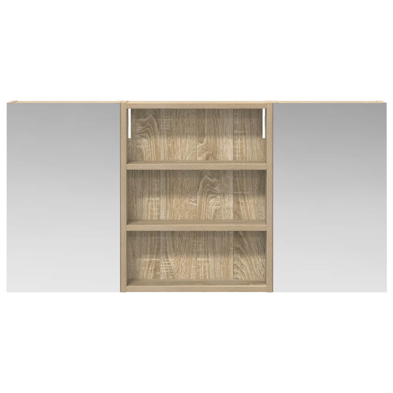 Sada koupelnových skříněk s policí 3 pcs 100 x 10,5 x 50 cm - obrázek 6