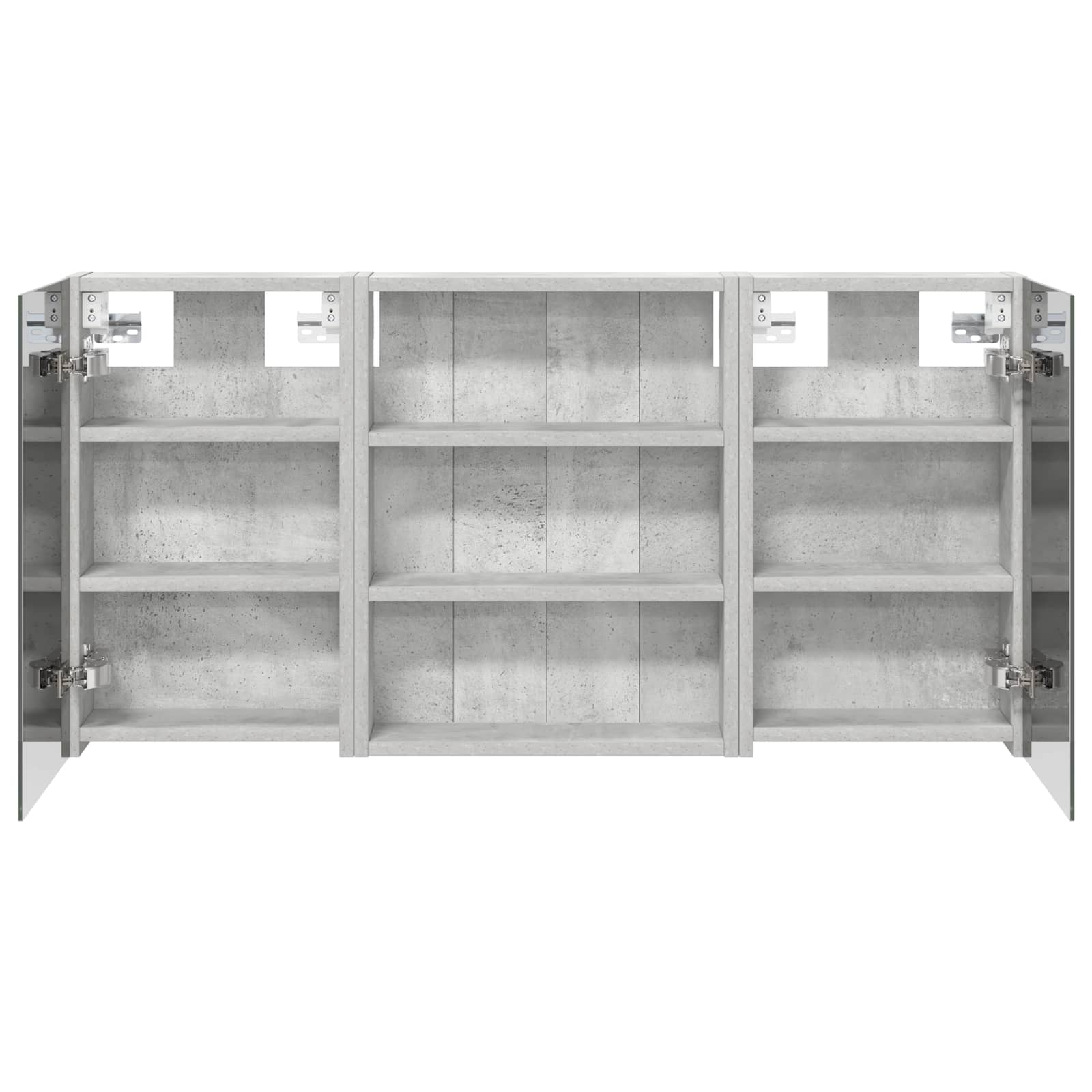 Sada koupelnových skříněk s policí 3 pcs 100 x 10,5 x 50 cm - obrázek 7