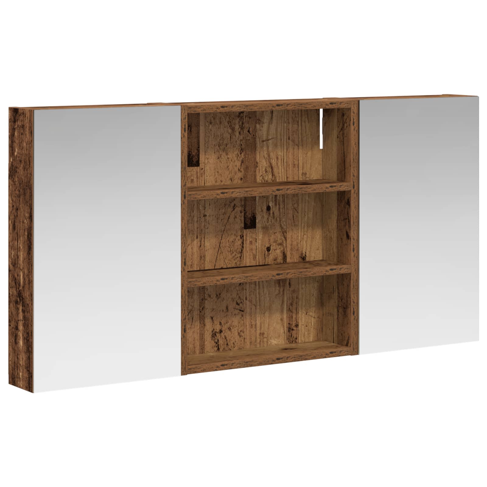 Sada koupelnových skříněk s policí 3 pcs 100 x 10,5 x 50 cm - obrázek 2