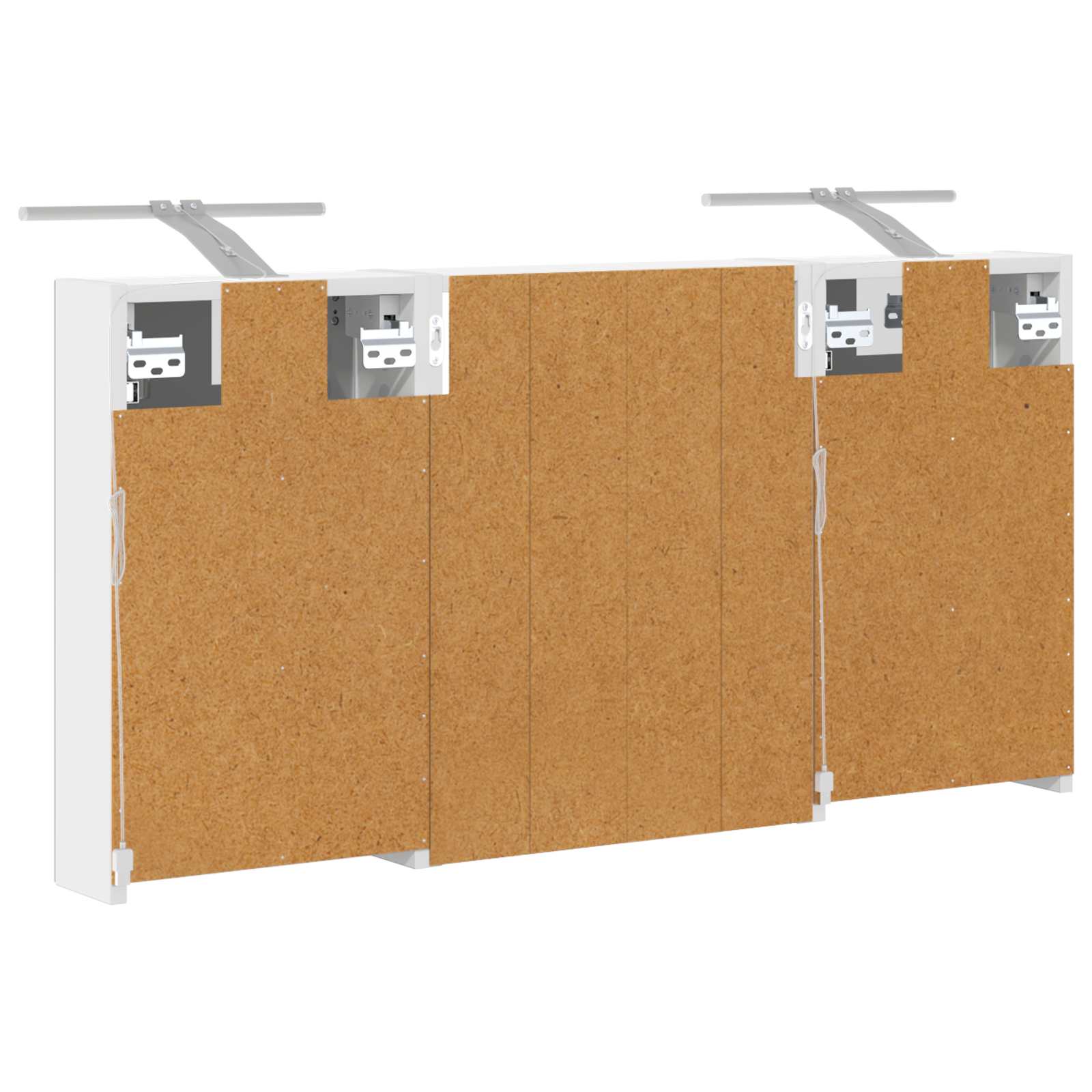 Sada koupelnových skříněk s policí 3 pcs 100 x 10,5 x 50 cm - obrázek 9
