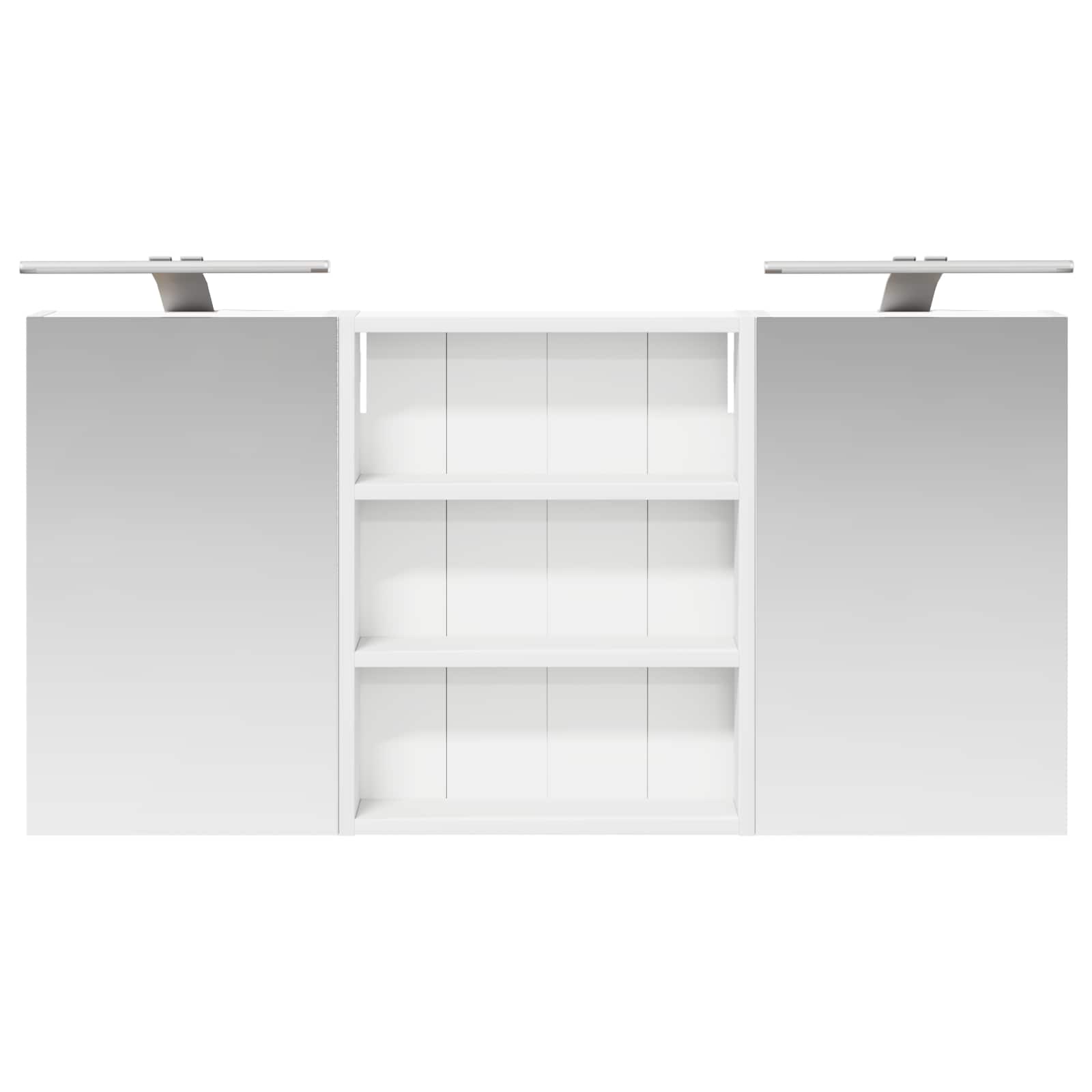 Sada koupelnových skříněk s policí 3 pcs 100 x 10,5 x 50 cm - obrázek 6