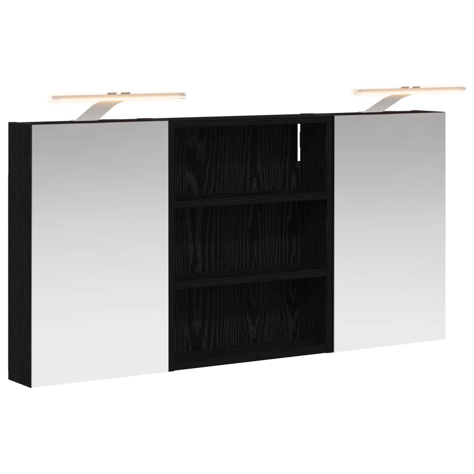 Sada koupelnových skříněk s policí 3 pcs 100 x 10,5 x 50 cm - obrázek 2