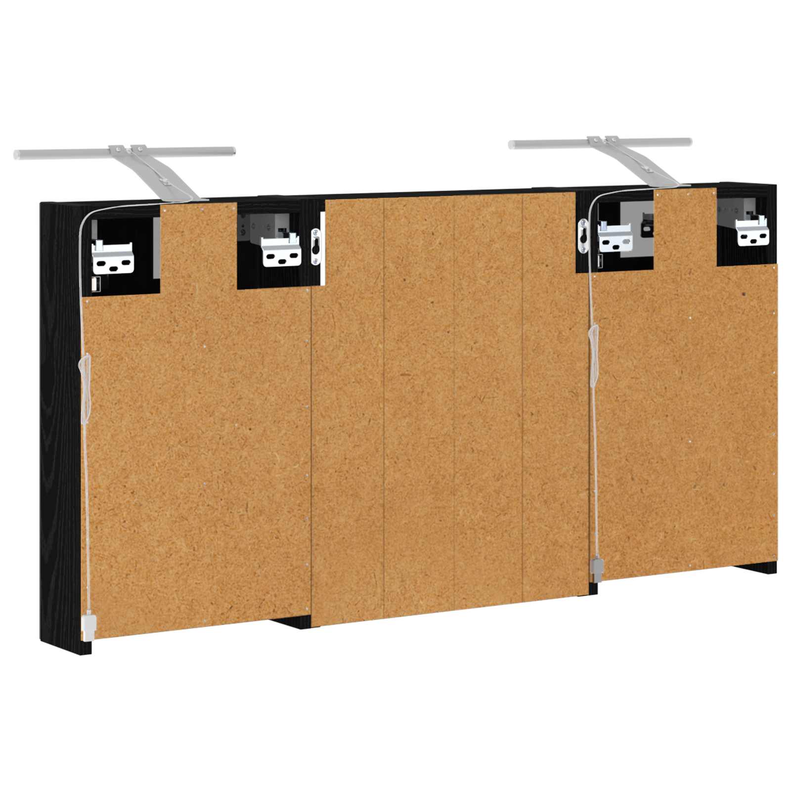 Sada koupelnových skříněk s policí 3 pcs 100 x 10,5 x 50 cm - obrázek 9