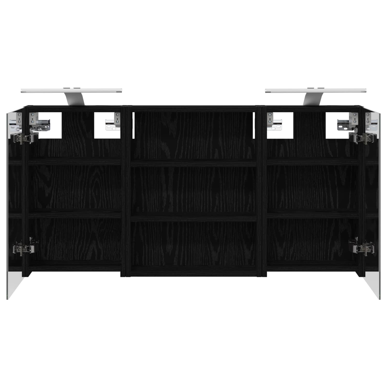 Sada koupelnových skříněk s policí 3 pcs 100 x 10,5 x 50 cm - obrázek 7