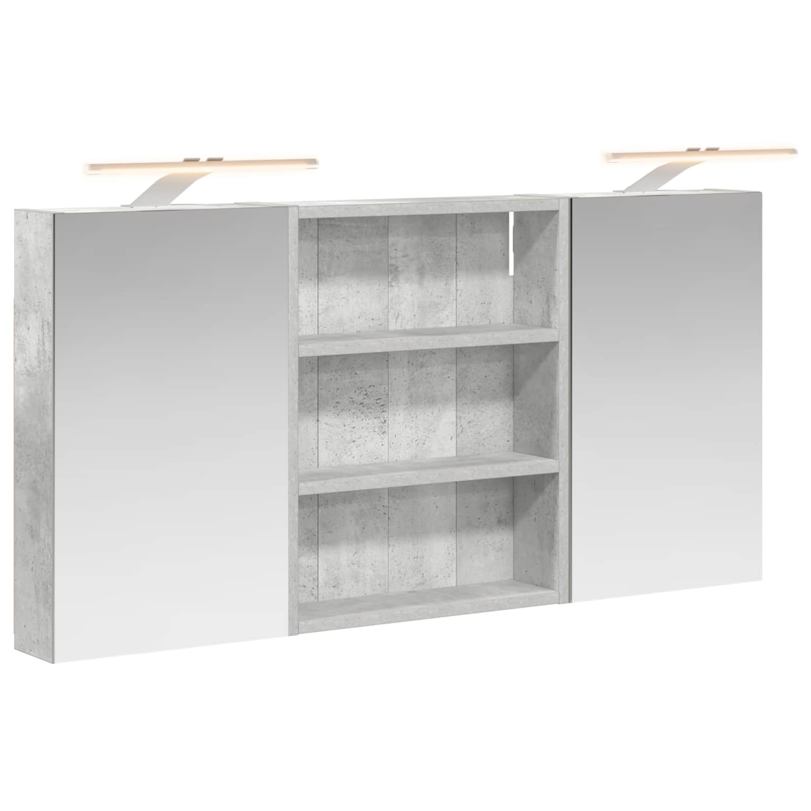 Sada koupelnových skříněk s policí 3 pcs 100 x 10,5 x 50 cm - obrázek 2