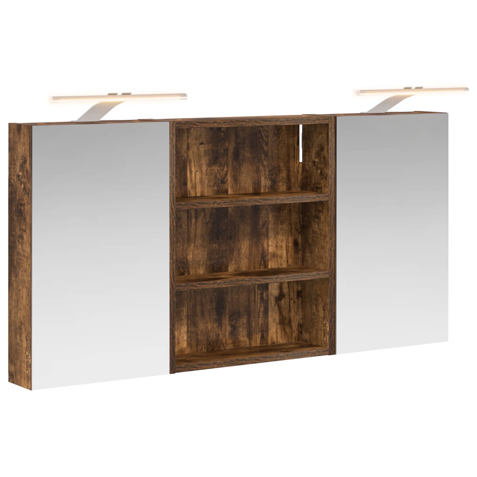 Sada koupelnových skříněk s policí 3 pcs 100 x 10,5 x 50 cm - obrázek 2