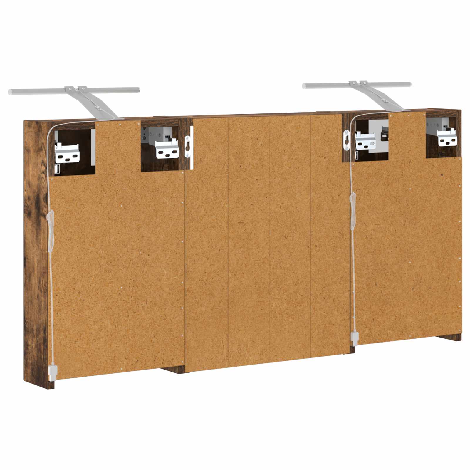 Sada koupelnových skříněk s policí 3 pcs 100 x 10,5 x 50 cm - obrázek 9
