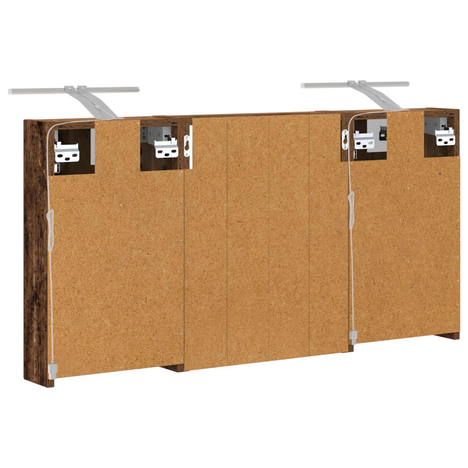 Sada koupelnových skříněk s policí 3 pcs 100 x 10,5 x 50 cm - obrázek 9
