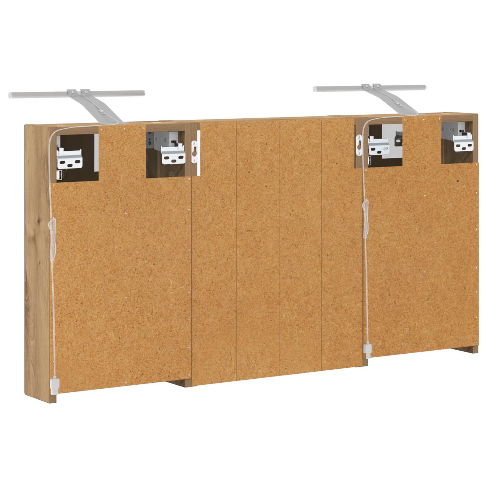 Sada koupelnových skříněk s policí 3 pcs 100 x 10,5 x 50 cm - obrázek 9