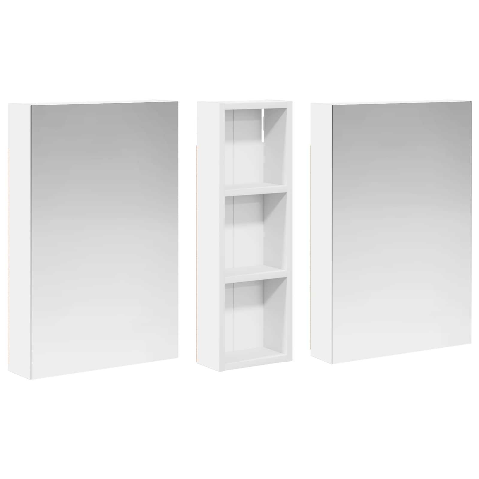 Sada koupelnových skříněk s policí 3 pcs 100 x 10,5 x 60,5 cm - obrázek 5