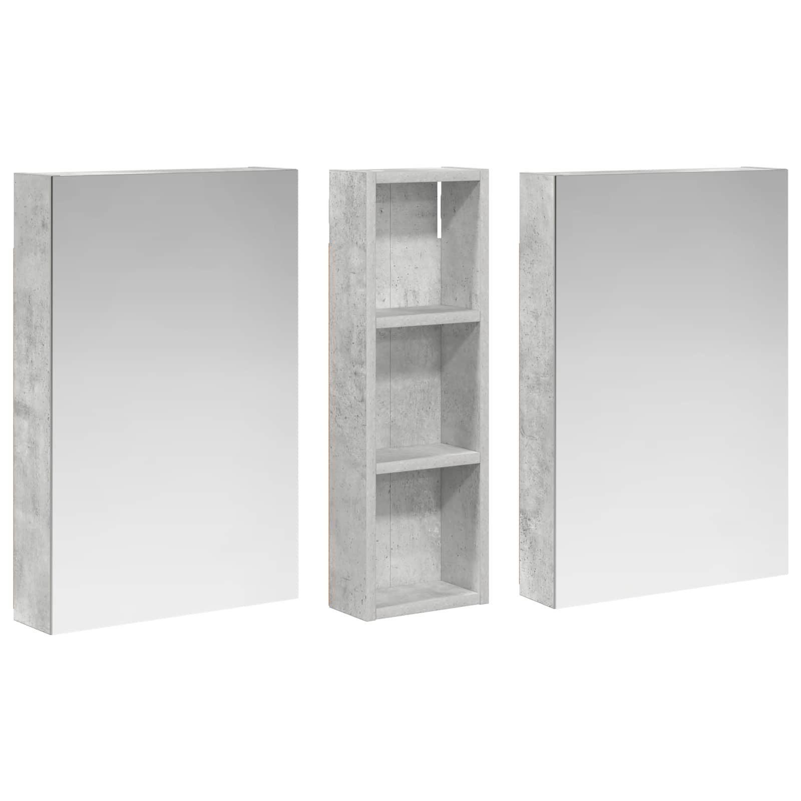 Sada koupelnových skříněk s policí 3 pcs 100 x 10,5 x 60,5 cm - obrázek 5