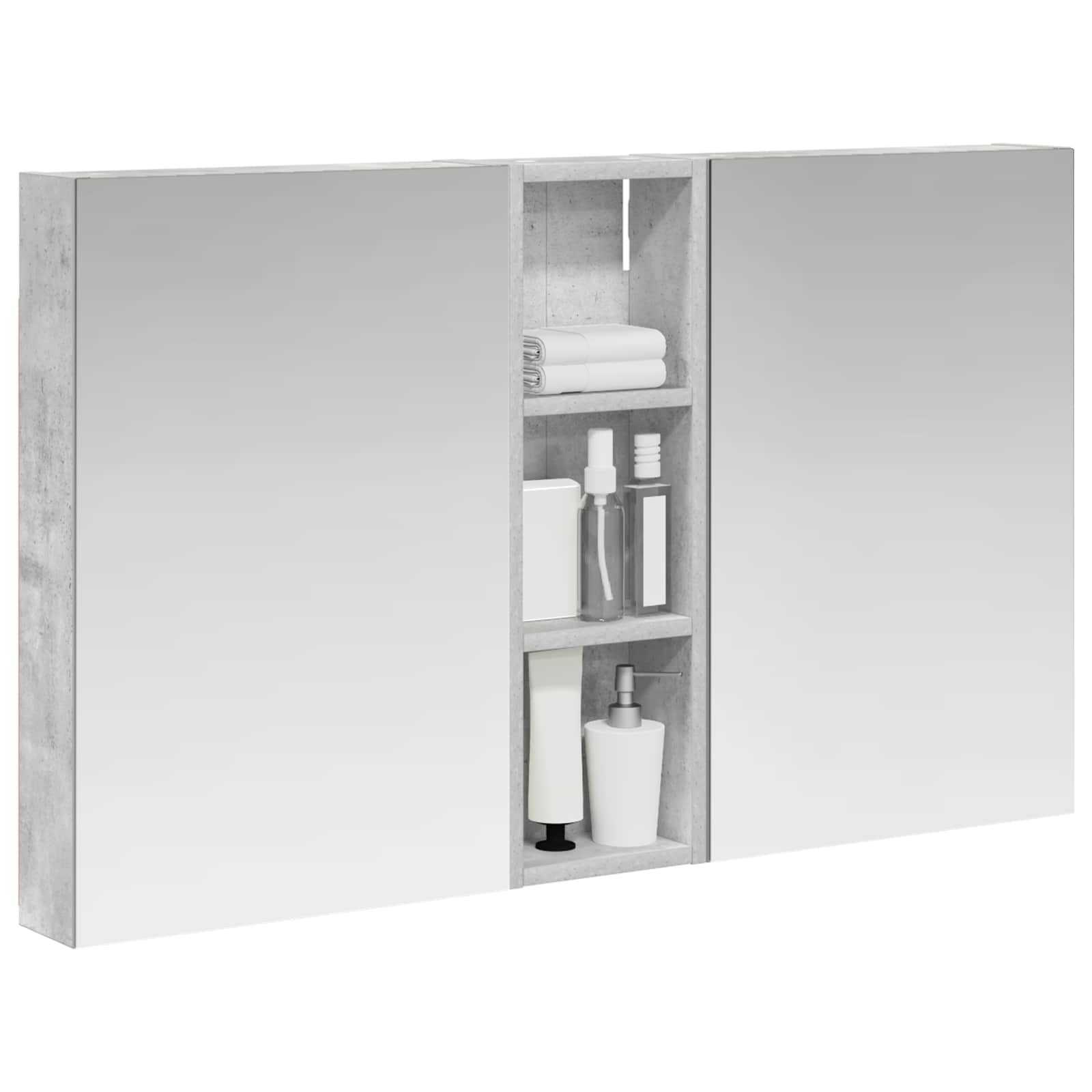 Sada koupelnových skříněk s policí 3 pcs 100 x 10,5 x 60,5 cm - obrázek 3