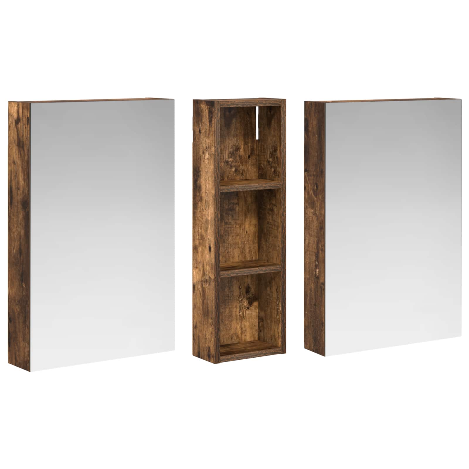 Sada koupelnových skříněk s policí 3 pcs 100 x 10,5 x 60,5 cm - obrázek 5
