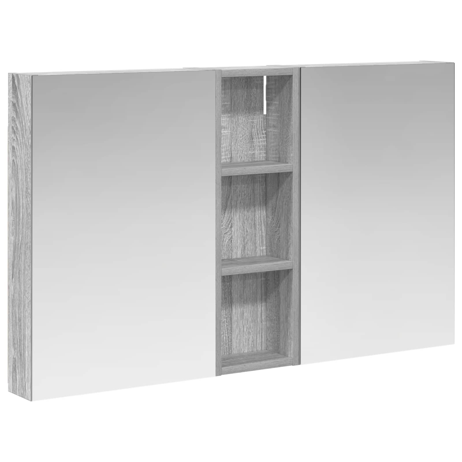 Sada koupelnových skříněk s policí 3 pcs 100 x 10,5 x 60,5 cm - obrázek 2