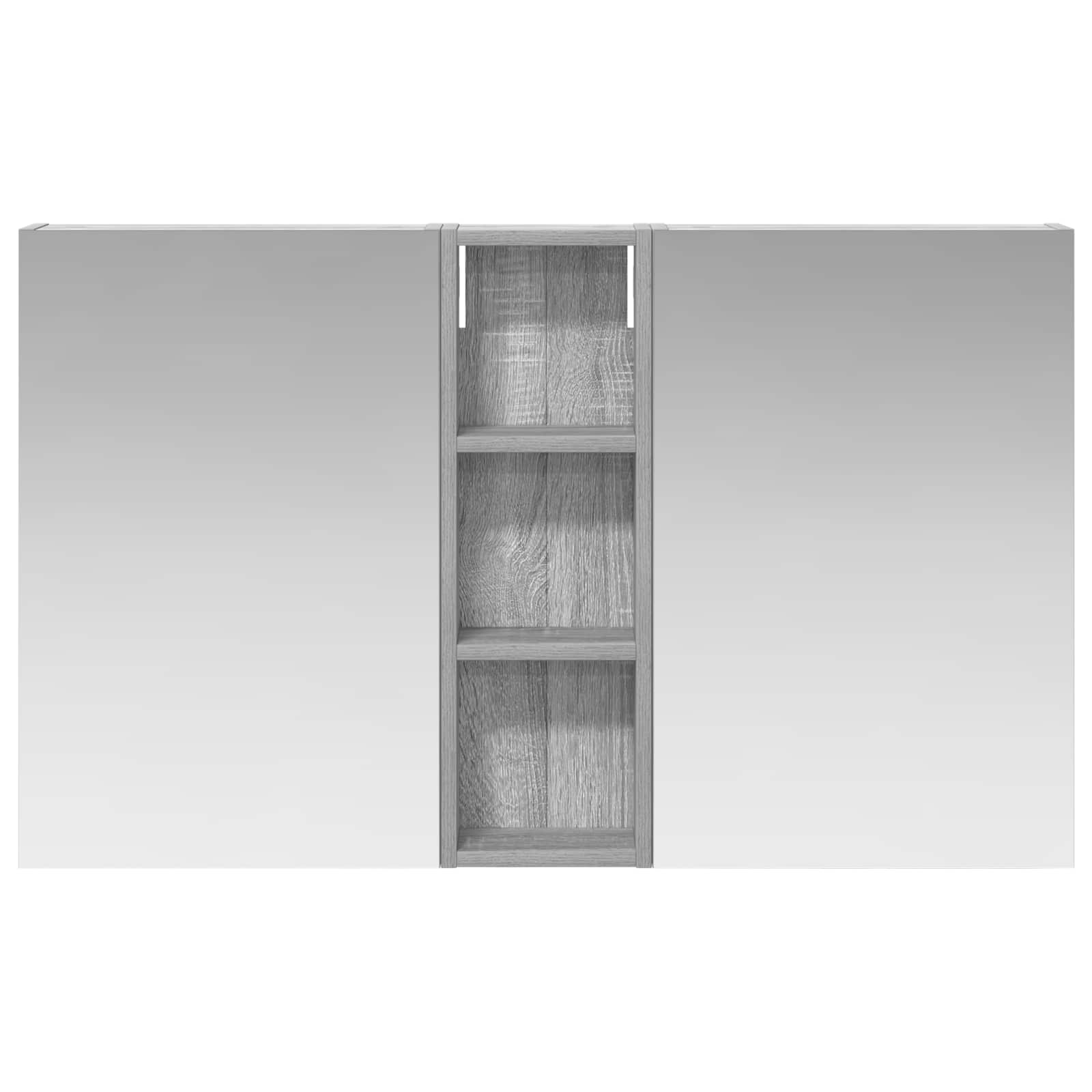 Sada koupelnových skříněk s policí 3 pcs 100 x 10,5 x 60,5 cm - obrázek 6