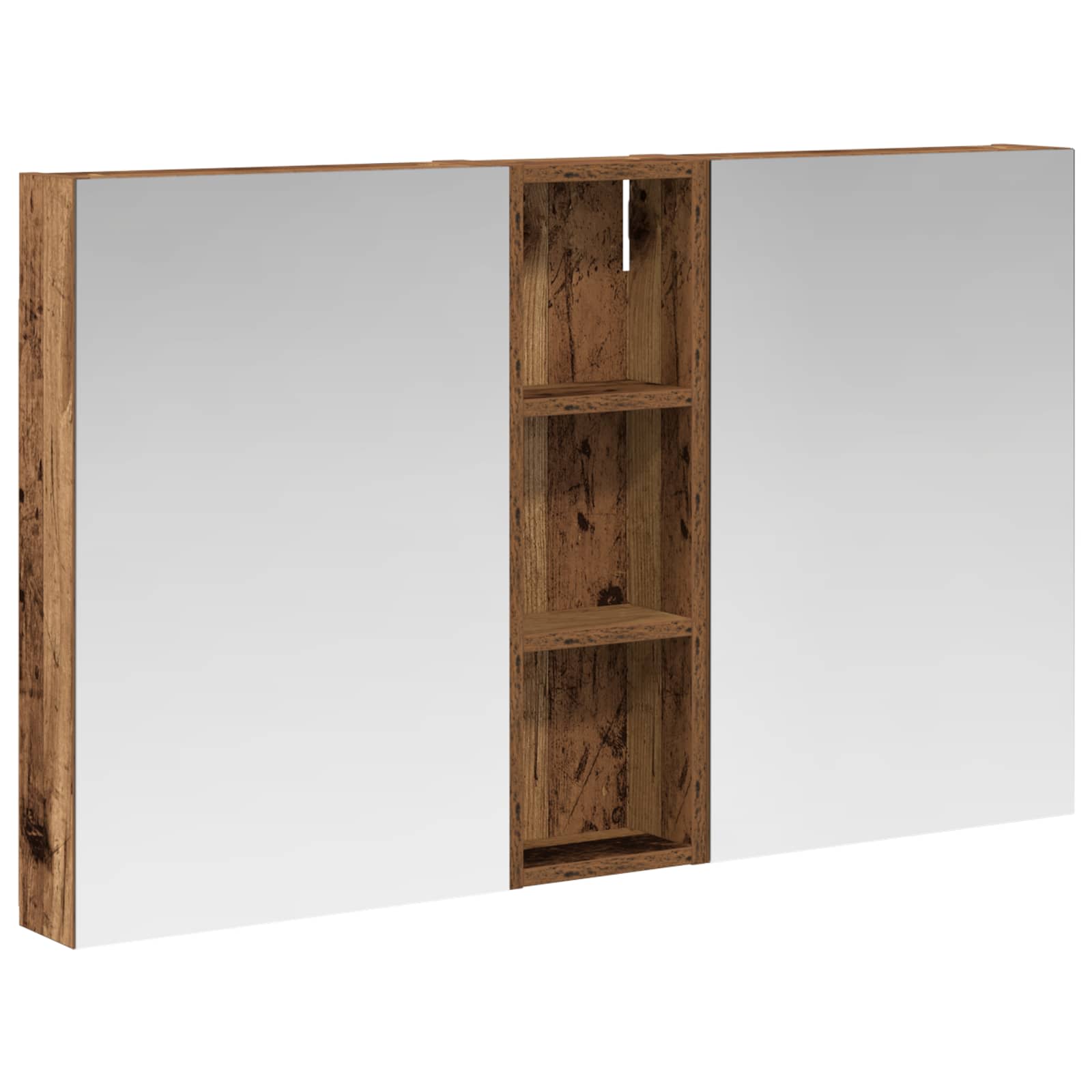 Sada koupelnových skříněk s policí 3 pcs 100 x 10,5 x 60,5 cm - obrázek 2