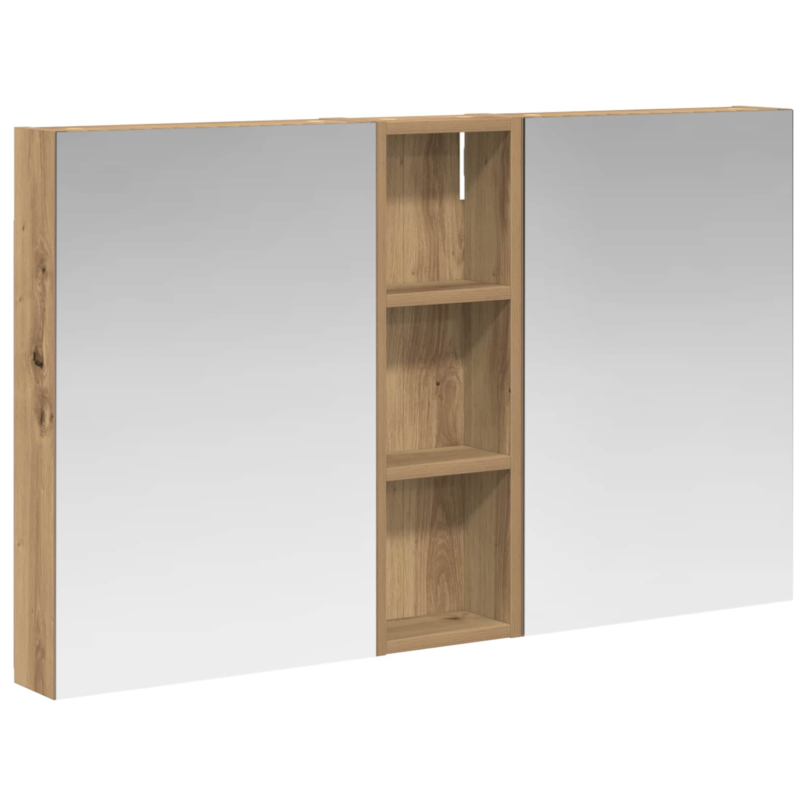 Sada koupelnových skříněk s policí 3 pcs 100 x 10,5 x 60,5 cm - obrázek 2