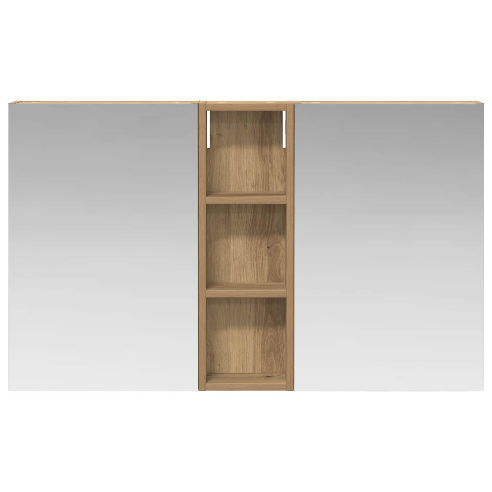 Sada koupelnových skříněk s policí 3 pcs 100 x 10,5 x 60,5 cm - obrázek 6