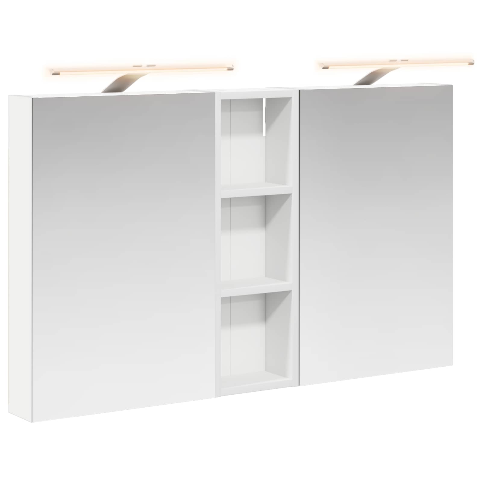 Sada koupelnových skříněk s policí 3 pcs 100 x 10,5 x 60,5 cm - obrázek 2