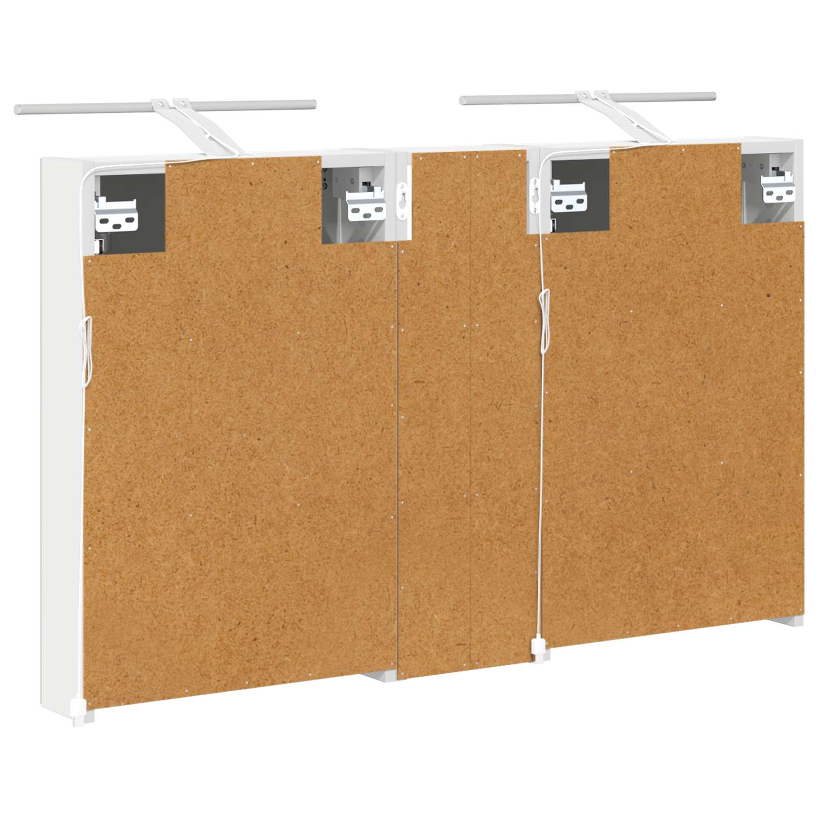 Sada koupelnových skříněk s policí 3 pcs 100 x 10,5 x 60,5 cm - obrázek 9
